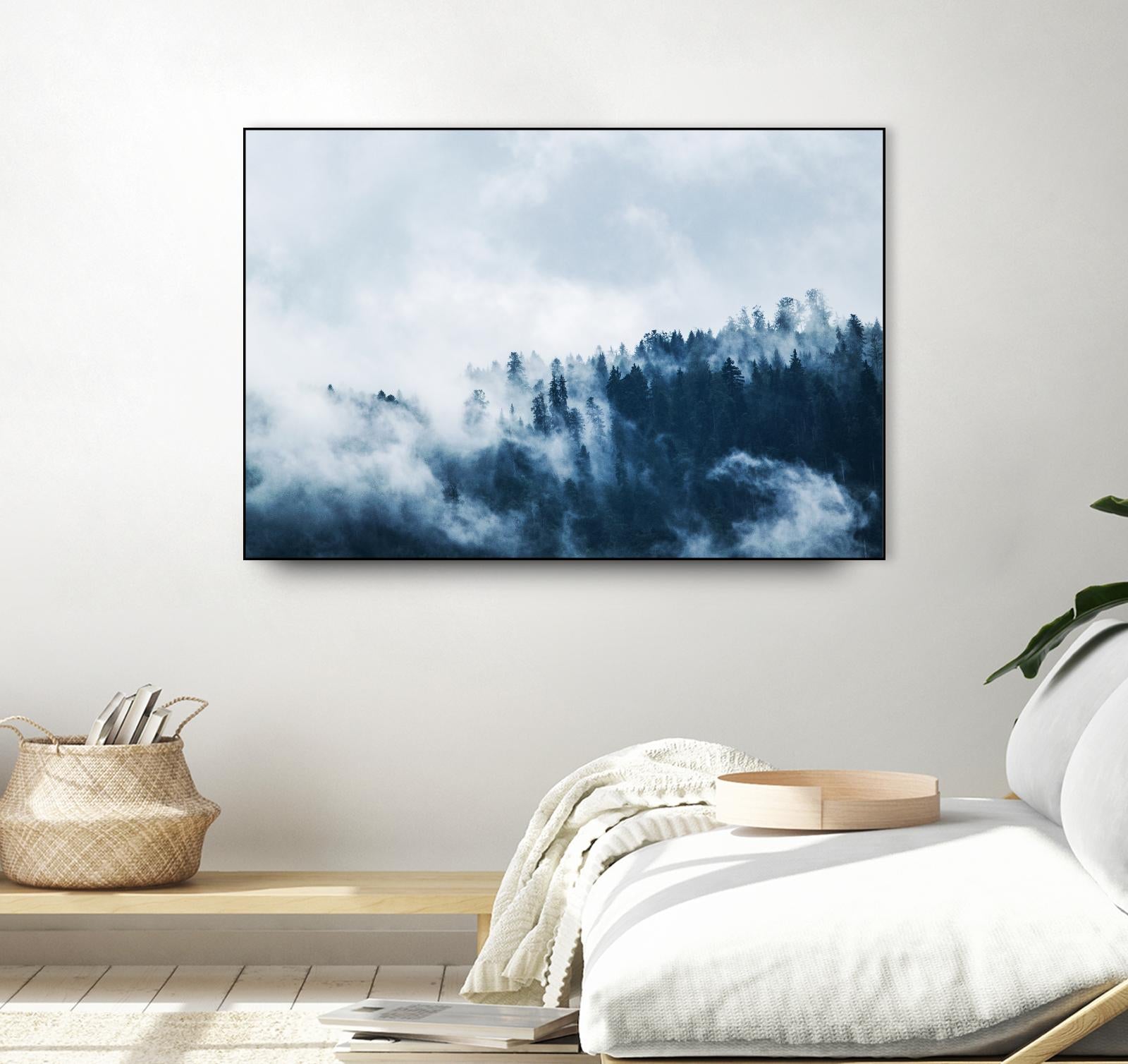 Foggy forest by Pexels on GIANT ART - white landscape