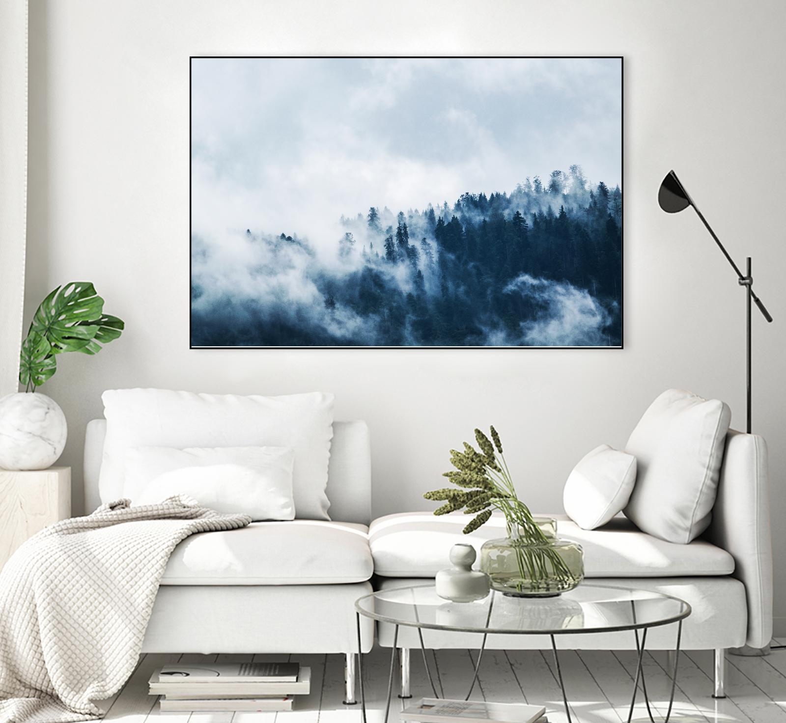 Foggy forest by Pexels on GIANT ART - white landscape