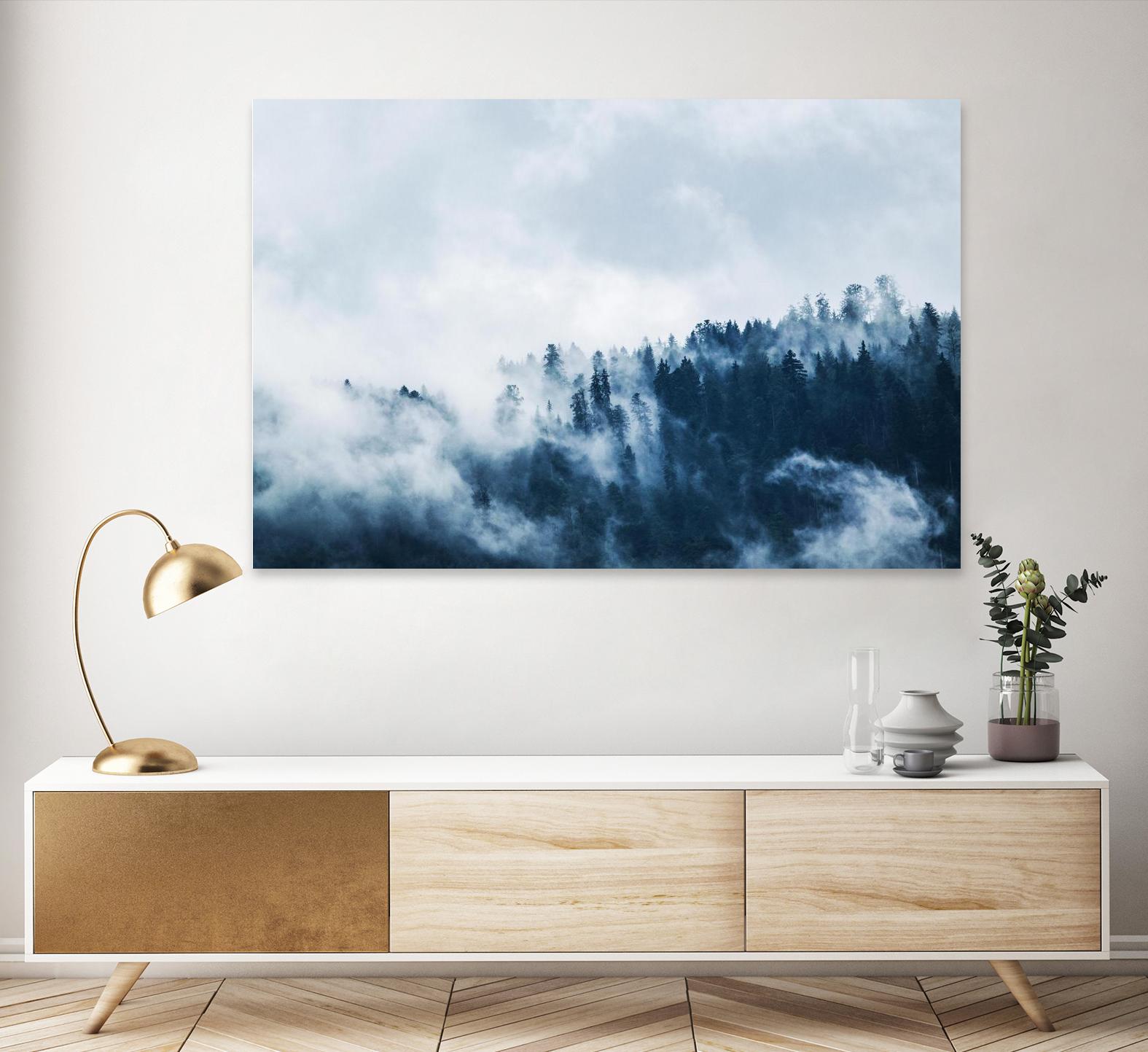 Foggy forest by Pexels on GIANT ART - white landscape