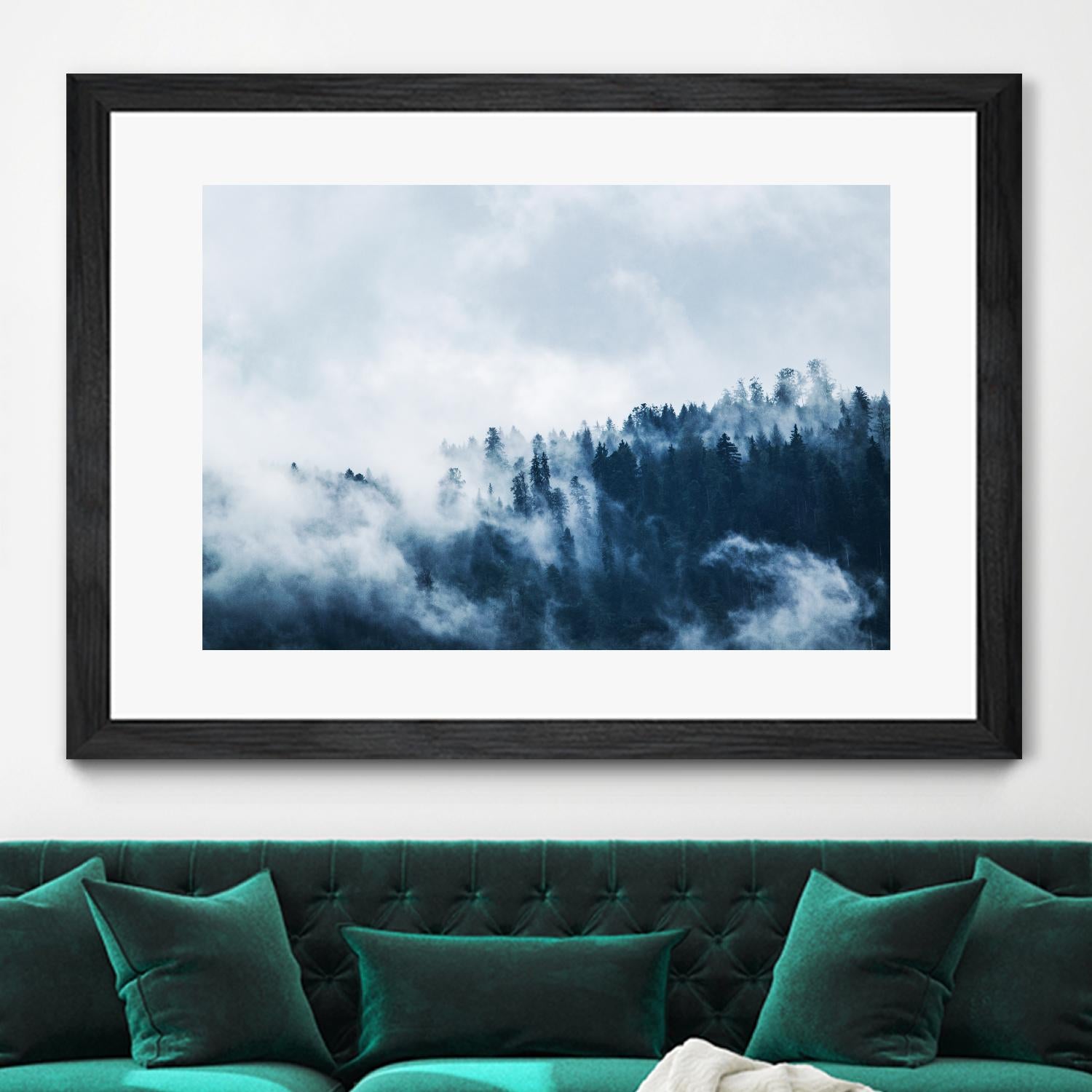 Foggy forest by Pexels on GIANT ART - white landscape