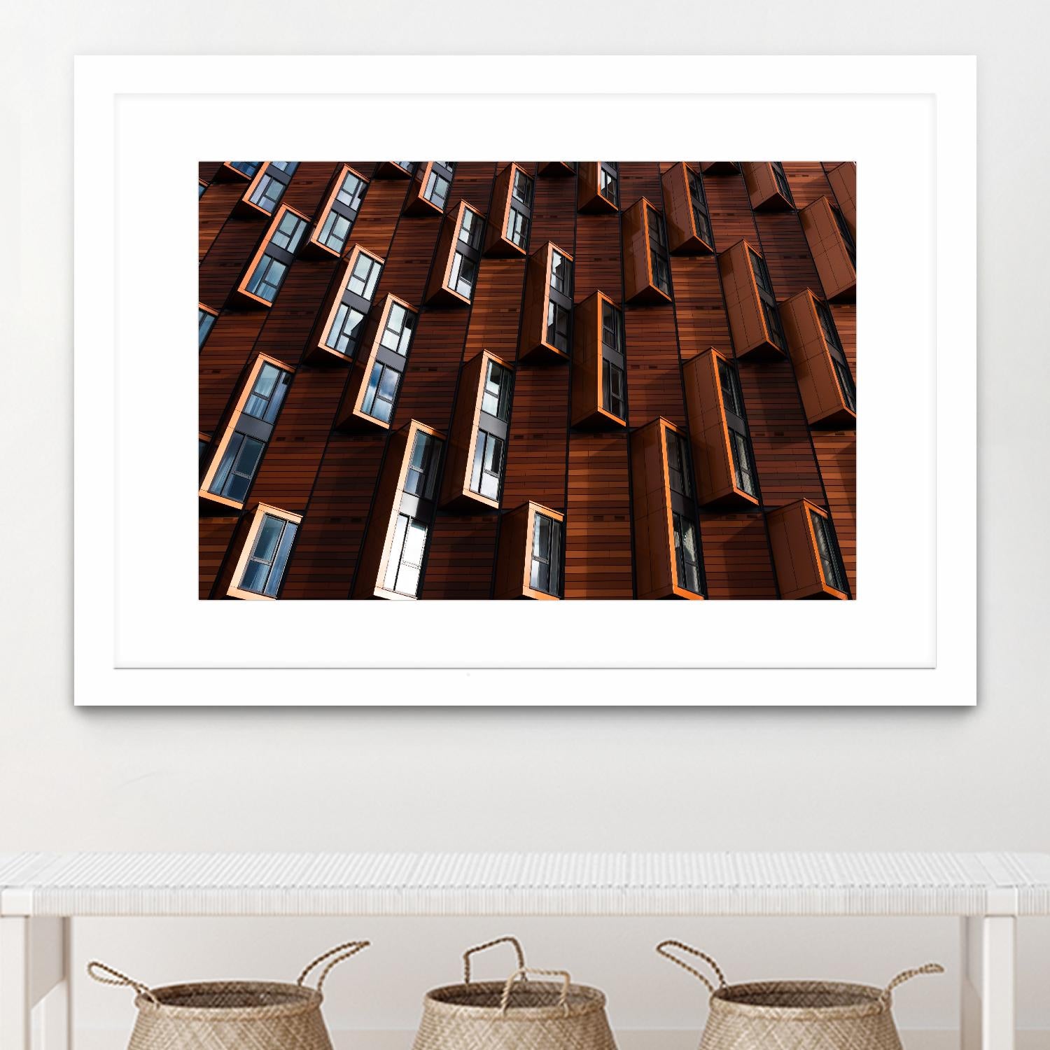 Windows III by Pexels on GIANT ART - black architectural