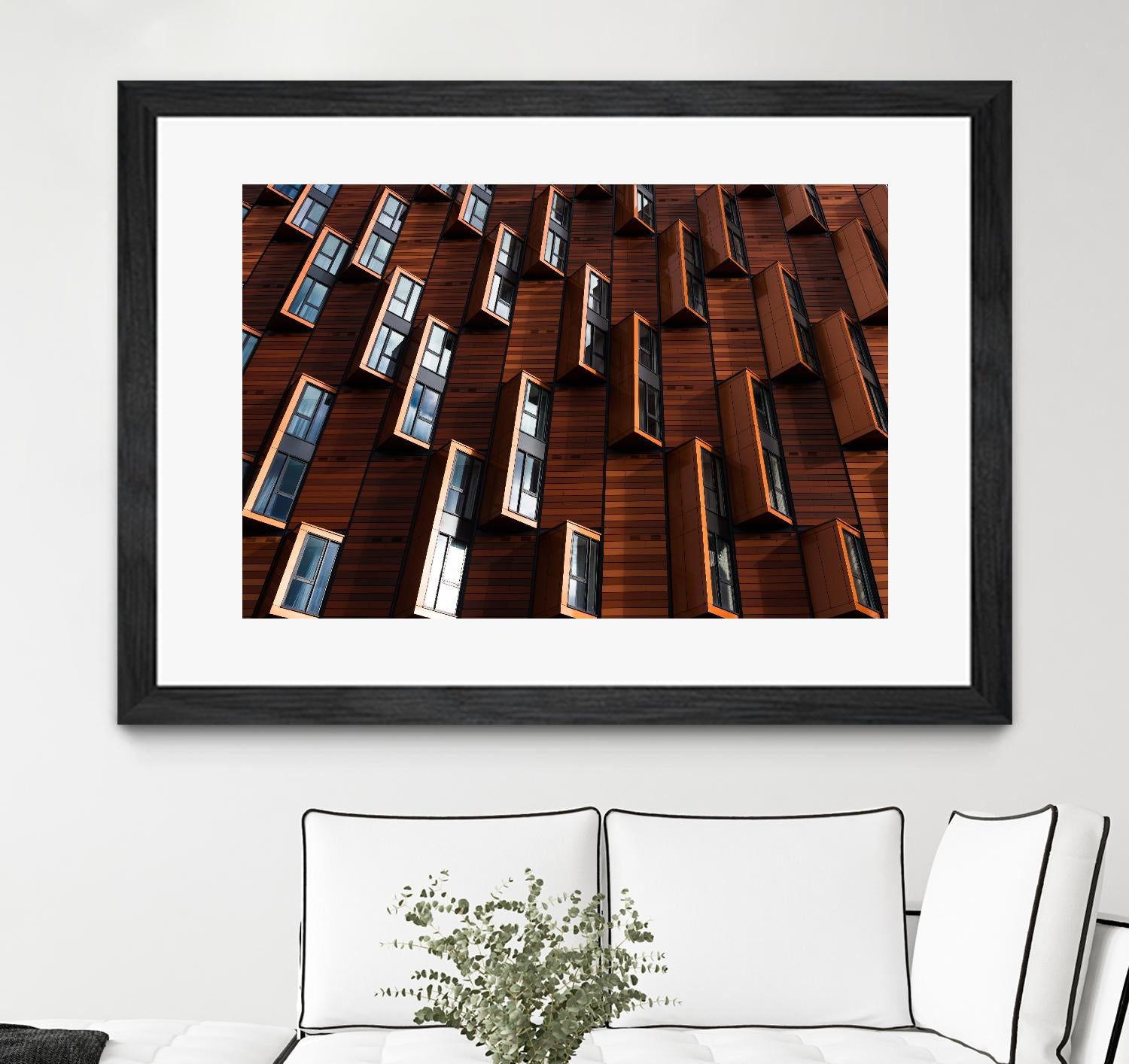 Windows III by Pexels on GIANT ART - black architectural