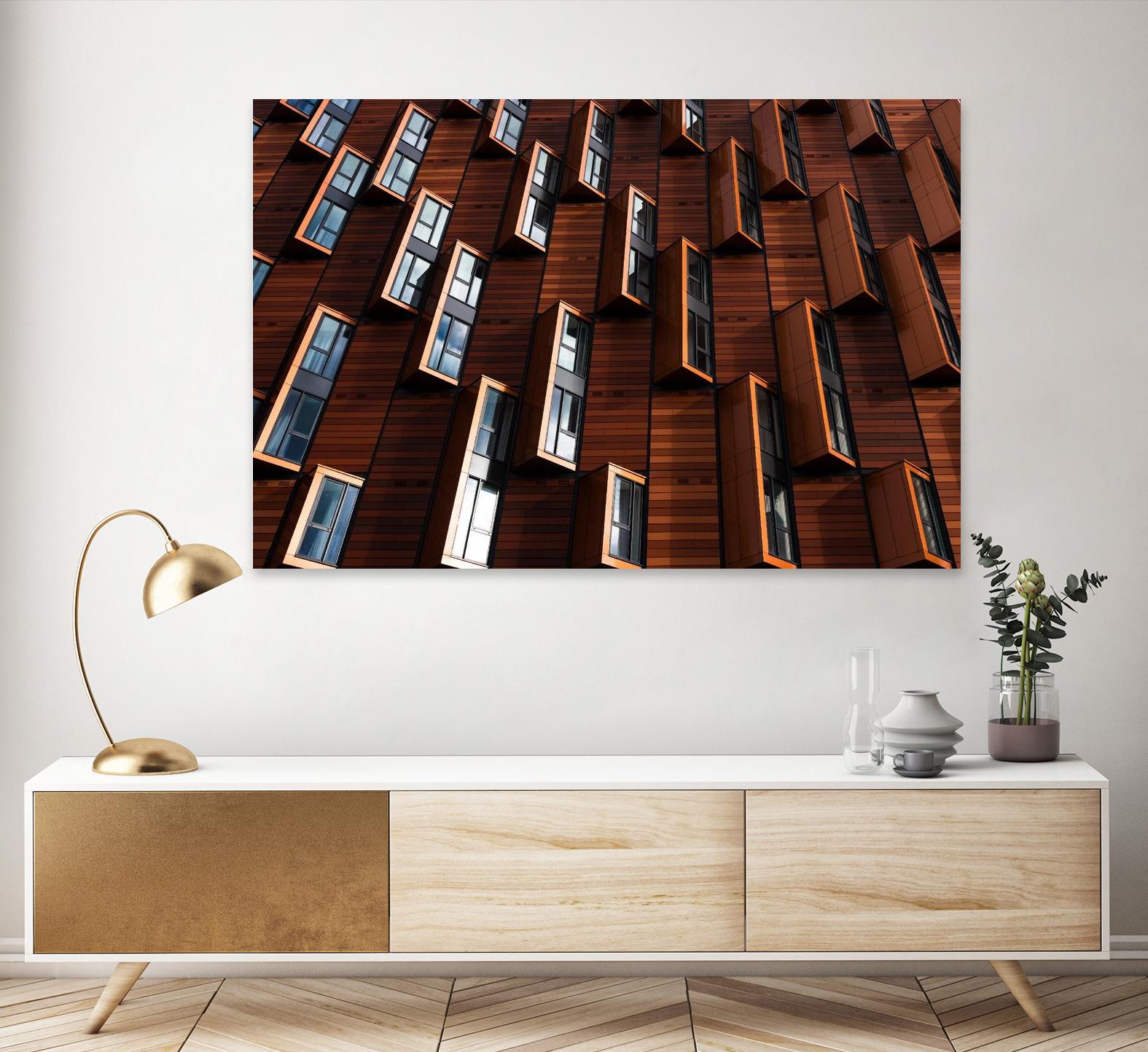 Windows III by Pexels on GIANT ART - black architectural