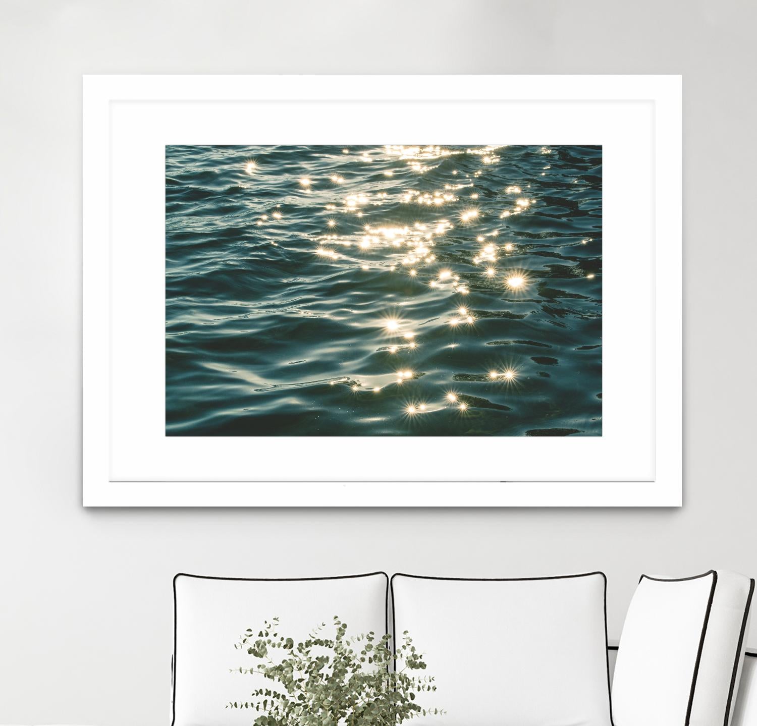 Sea sparkles by Pexels on GIANT ART - yellow sea scene