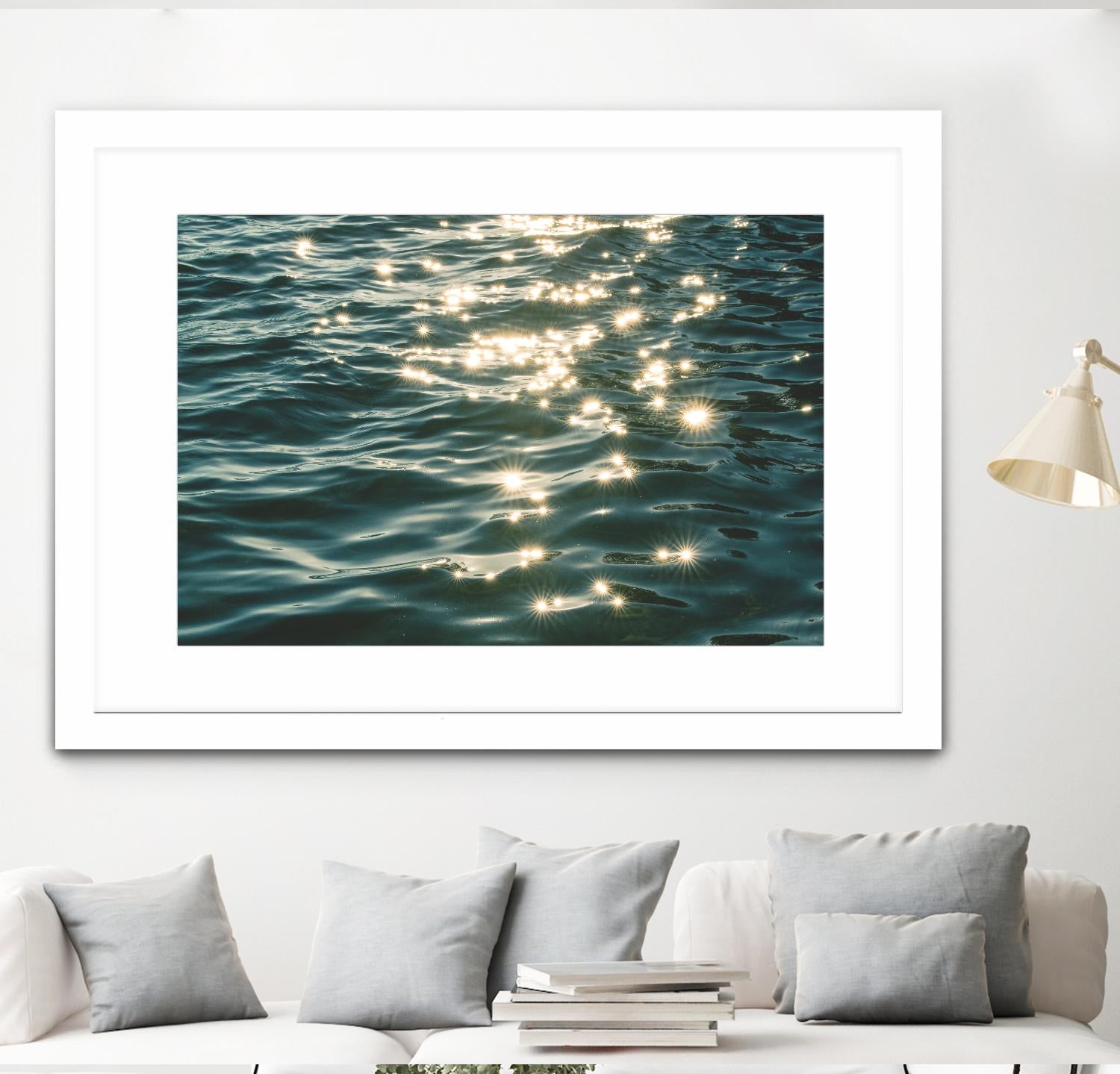 Sea sparkles by Pexels on GIANT ART - yellow sea scene