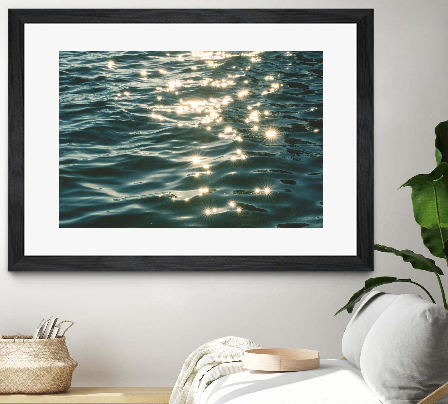 Sea sparkles by Pexels on GIANT ART - yellow sea scene