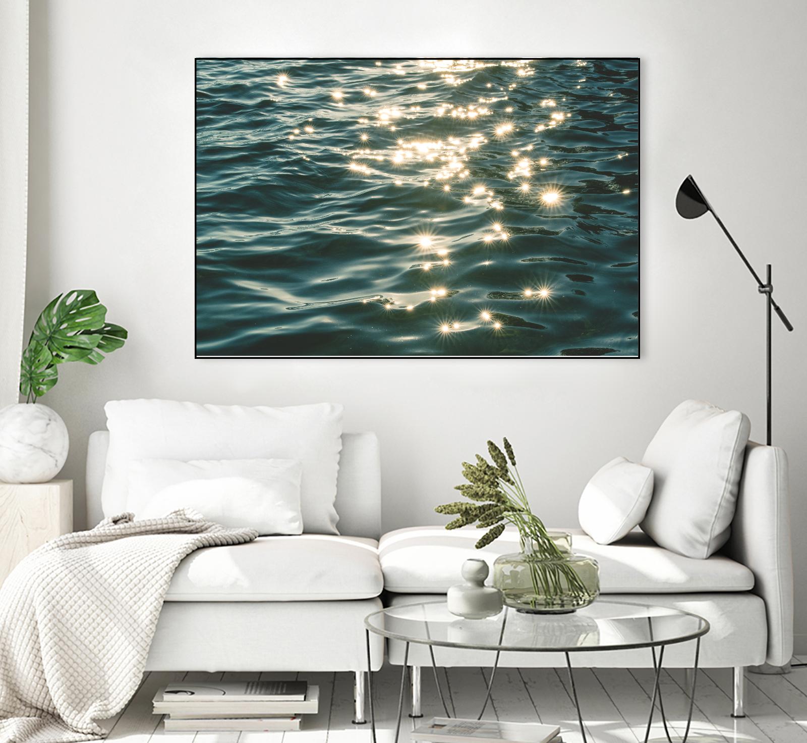 Sea sparkles by Pexels on GIANT ART - yellow sea scene