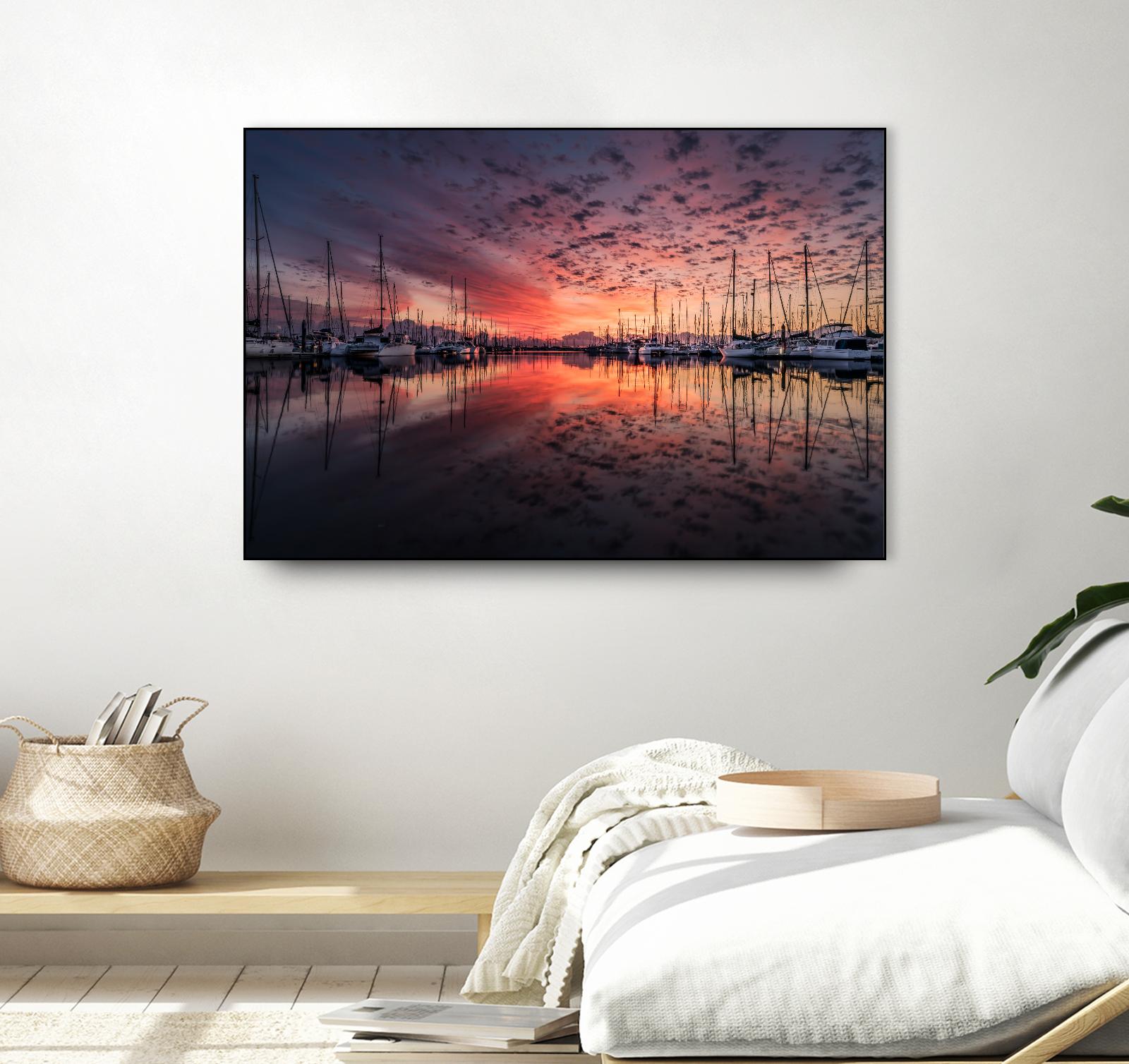 Mooring by Pexels on GIANT ART - purple nautical