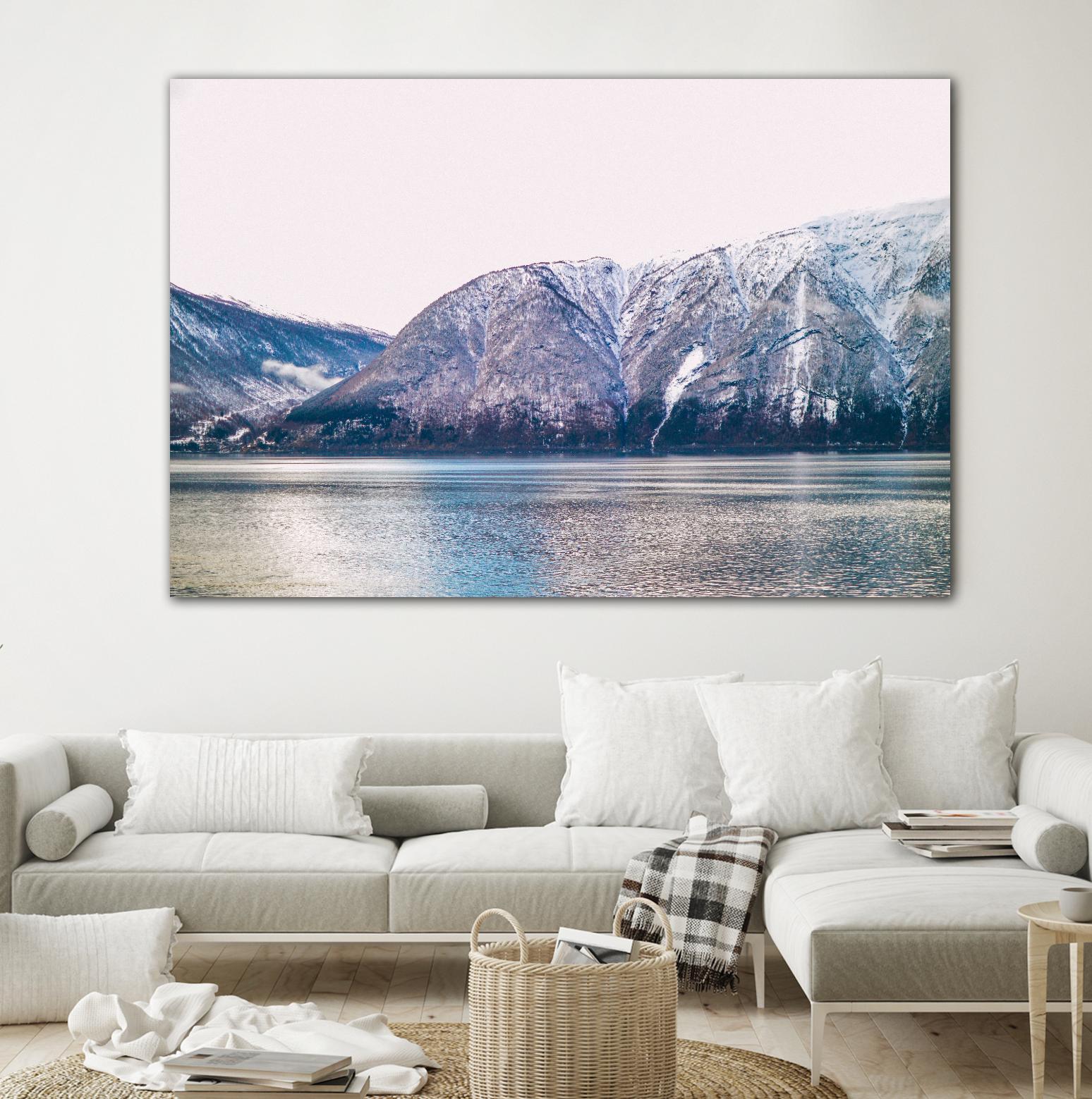 Mountains lake by Pexels on GIANT ART - blue landscape