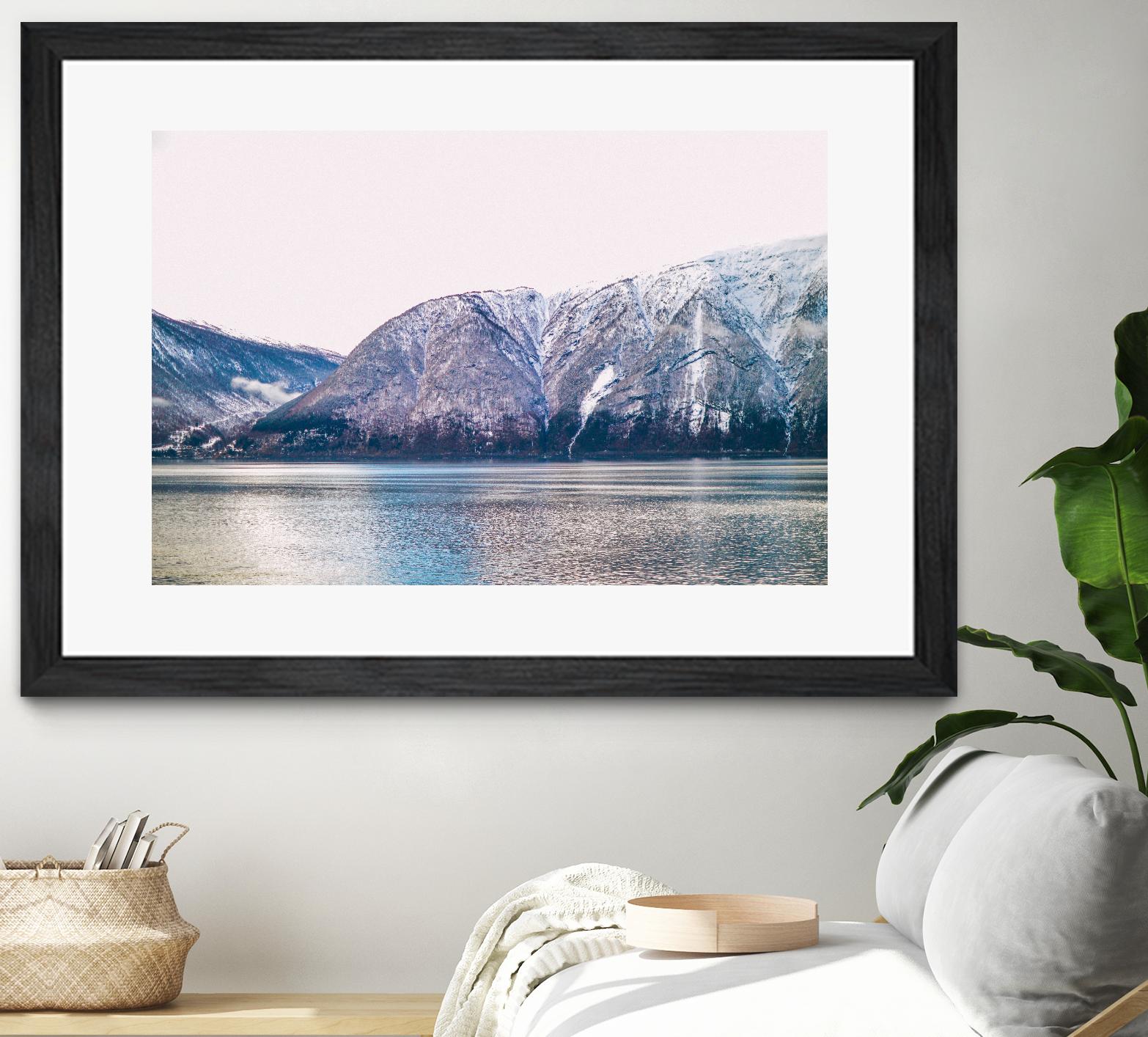 Mountains lake by Pexels on GIANT ART - blue landscape