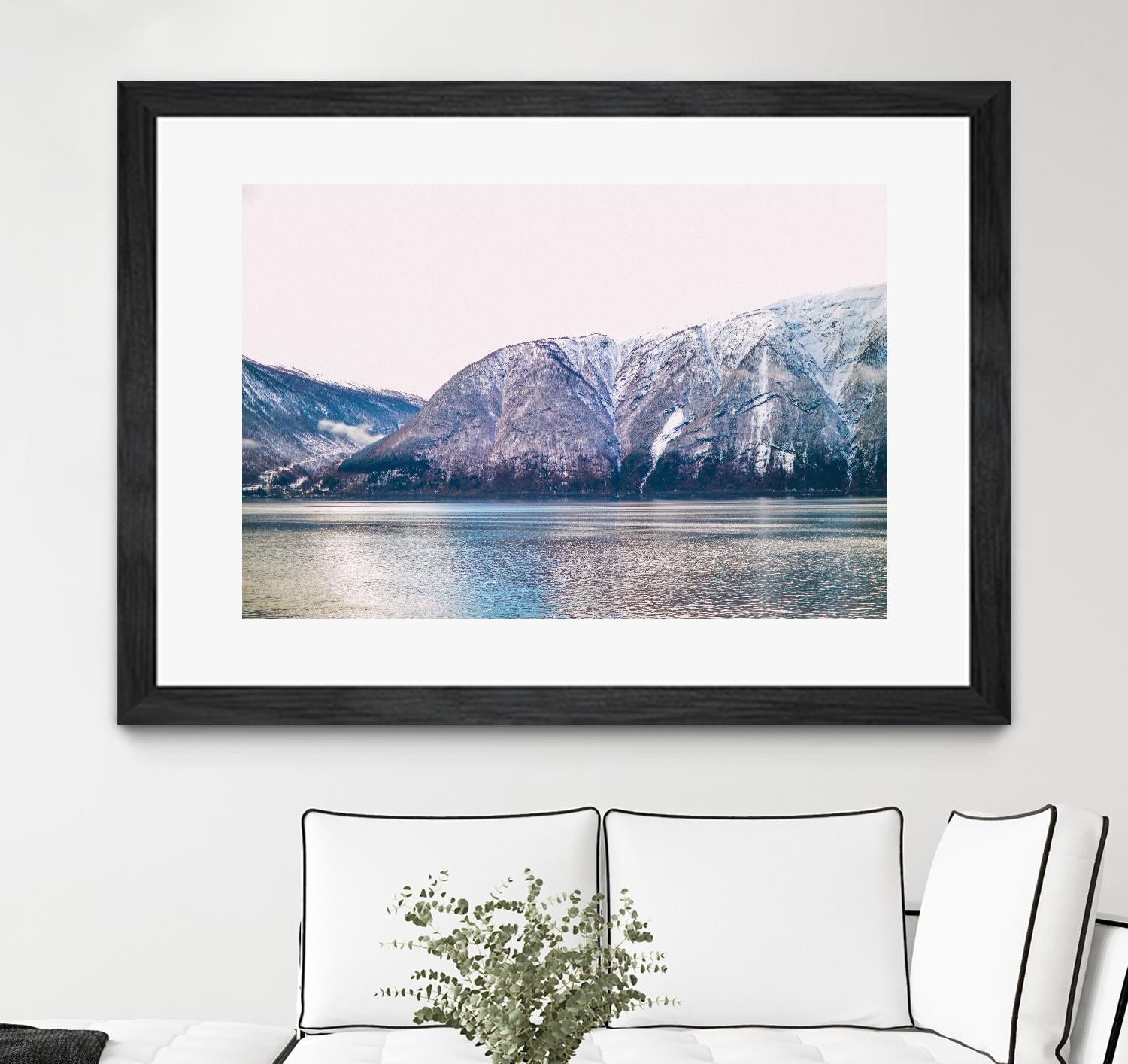 Mountains lake by Pexels on GIANT ART - blue landscape