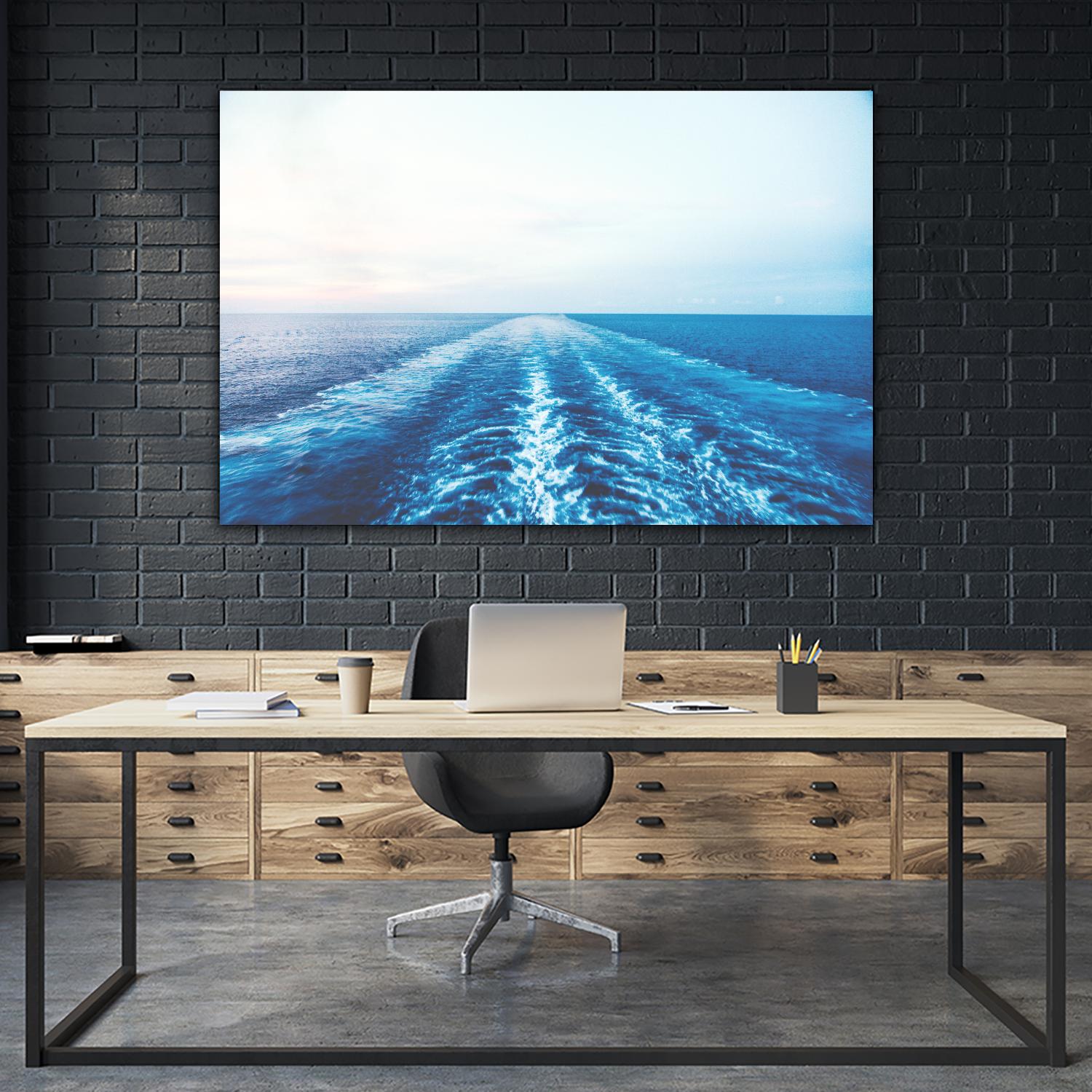 Sea trail by Pexels on GIANT ART - white sea scene