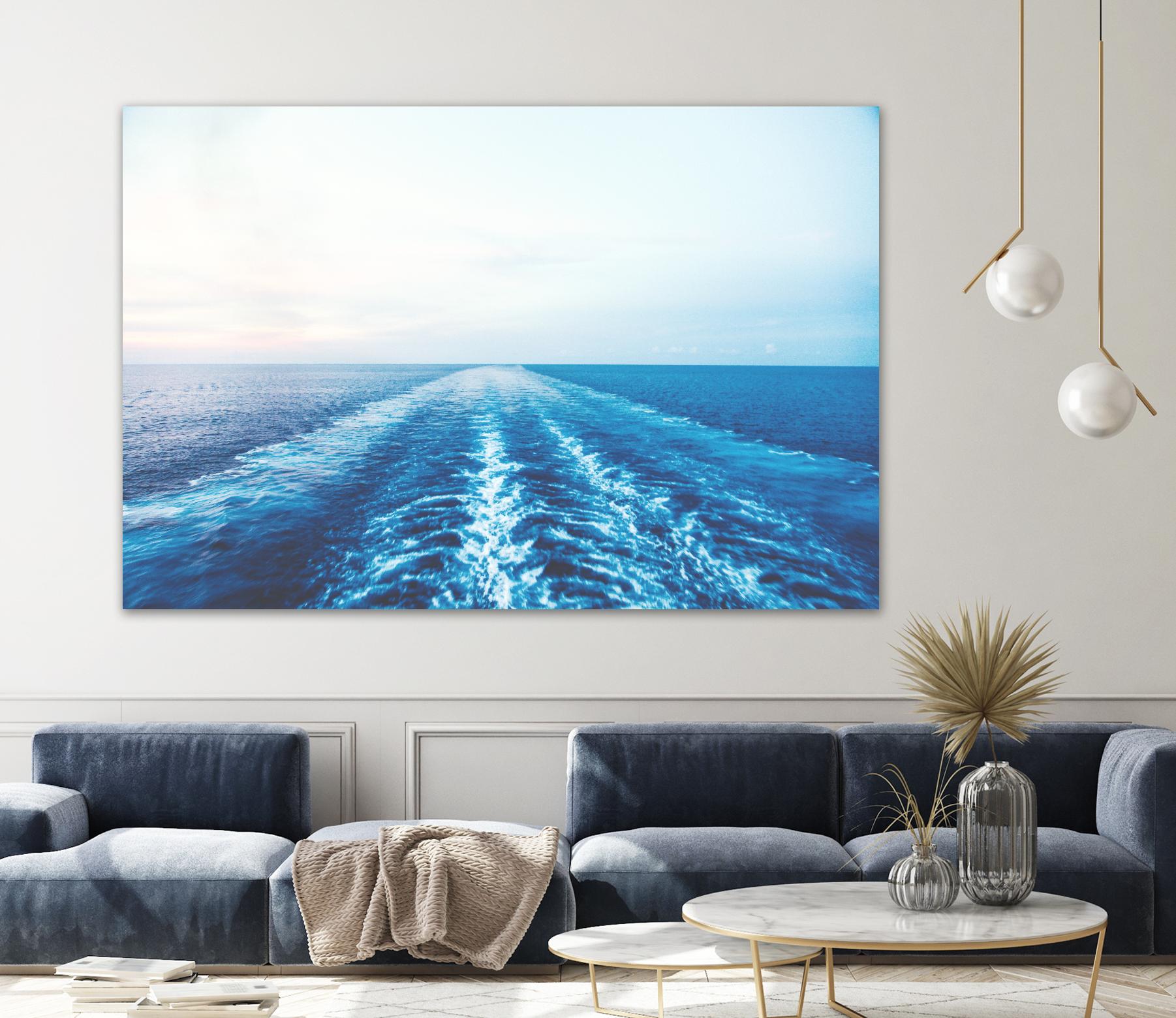 Sea trail by Pexels on GIANT ART - white sea scene