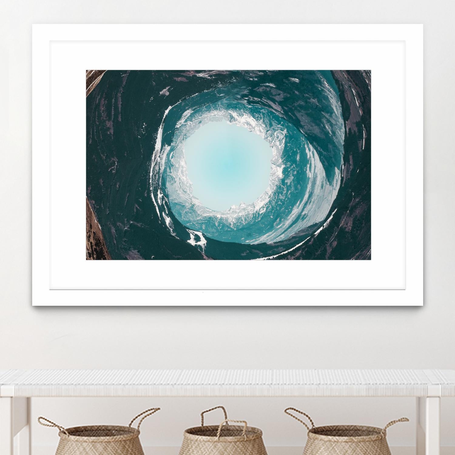 High tide illusion by Pexels on GIANT ART - white photo art