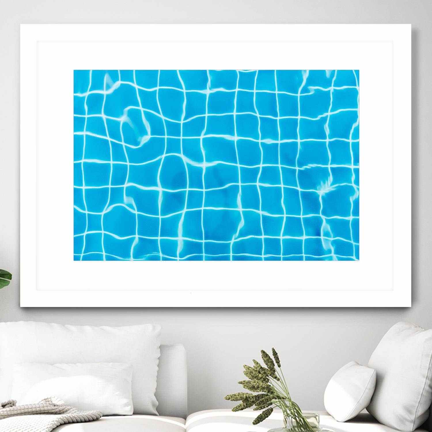 Pool lines by Pexels on GIANT ART - white leisure pool