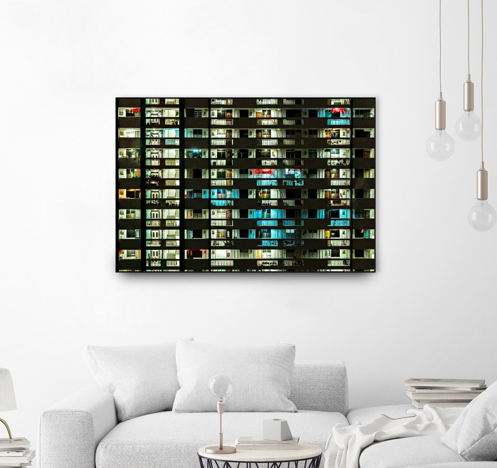 At night by Pexels on GIANT ART - white architectural