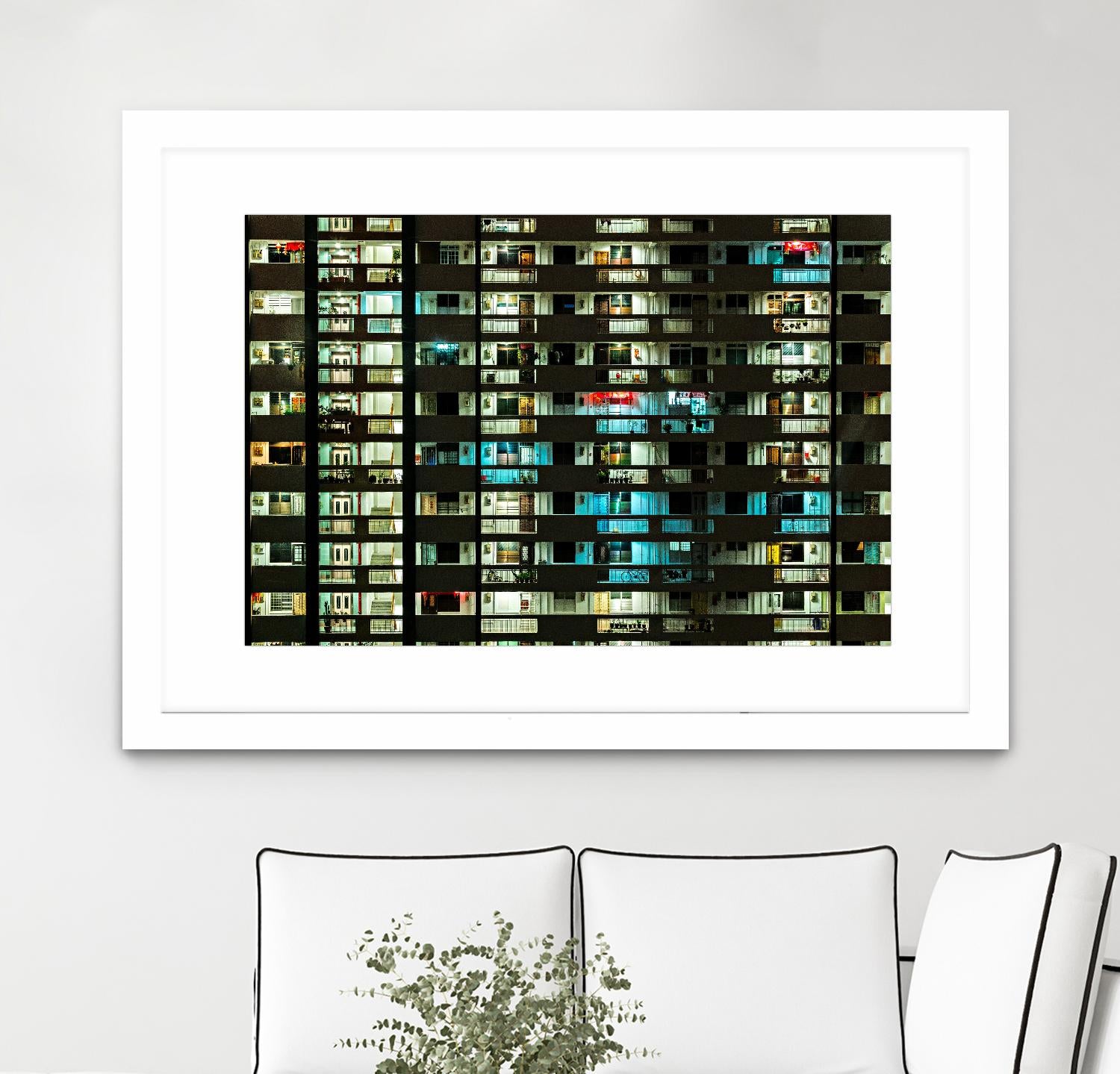 At night by Pexels on GIANT ART - white architectural