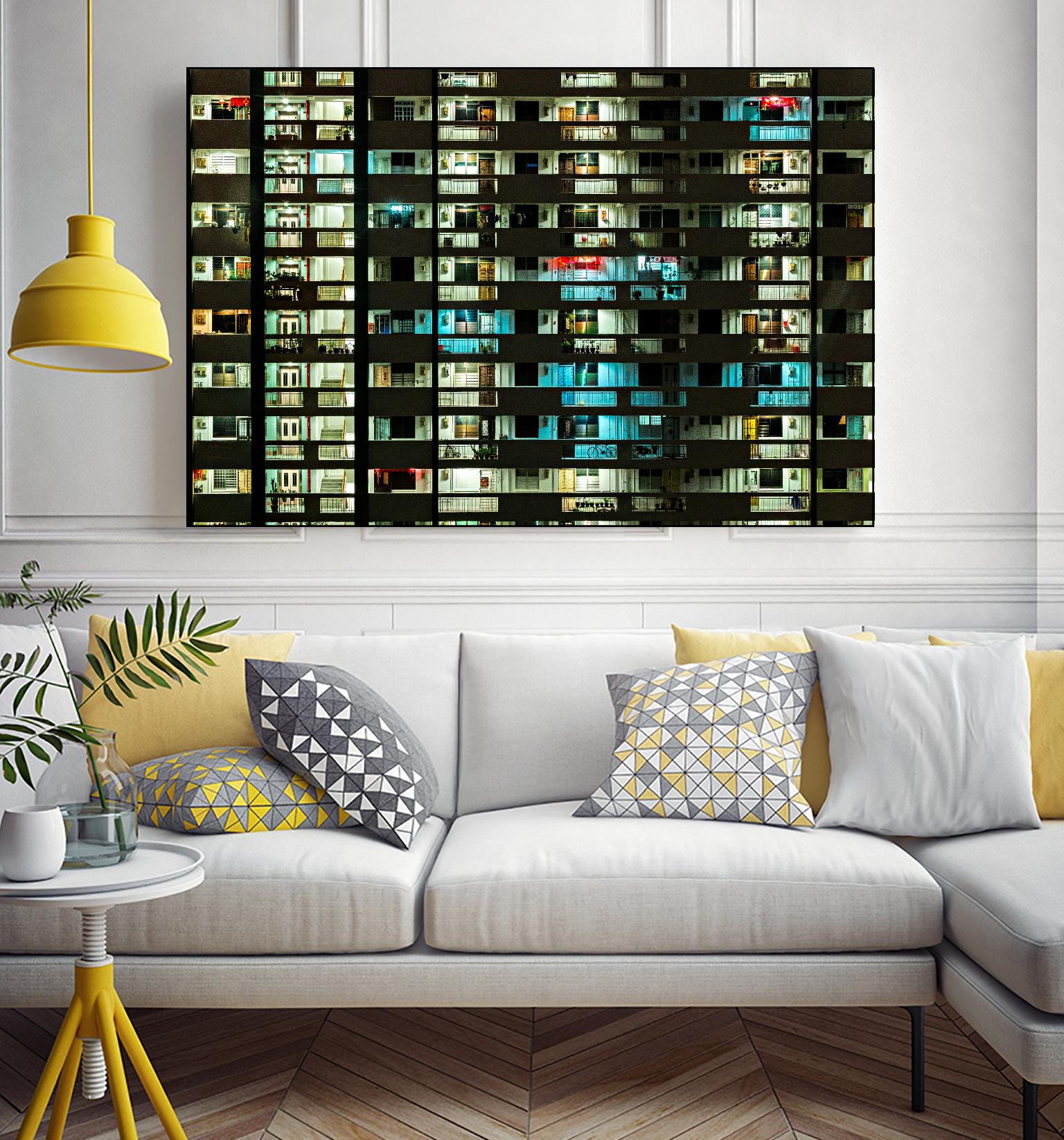 At night by Pexels on GIANT ART - white architectural