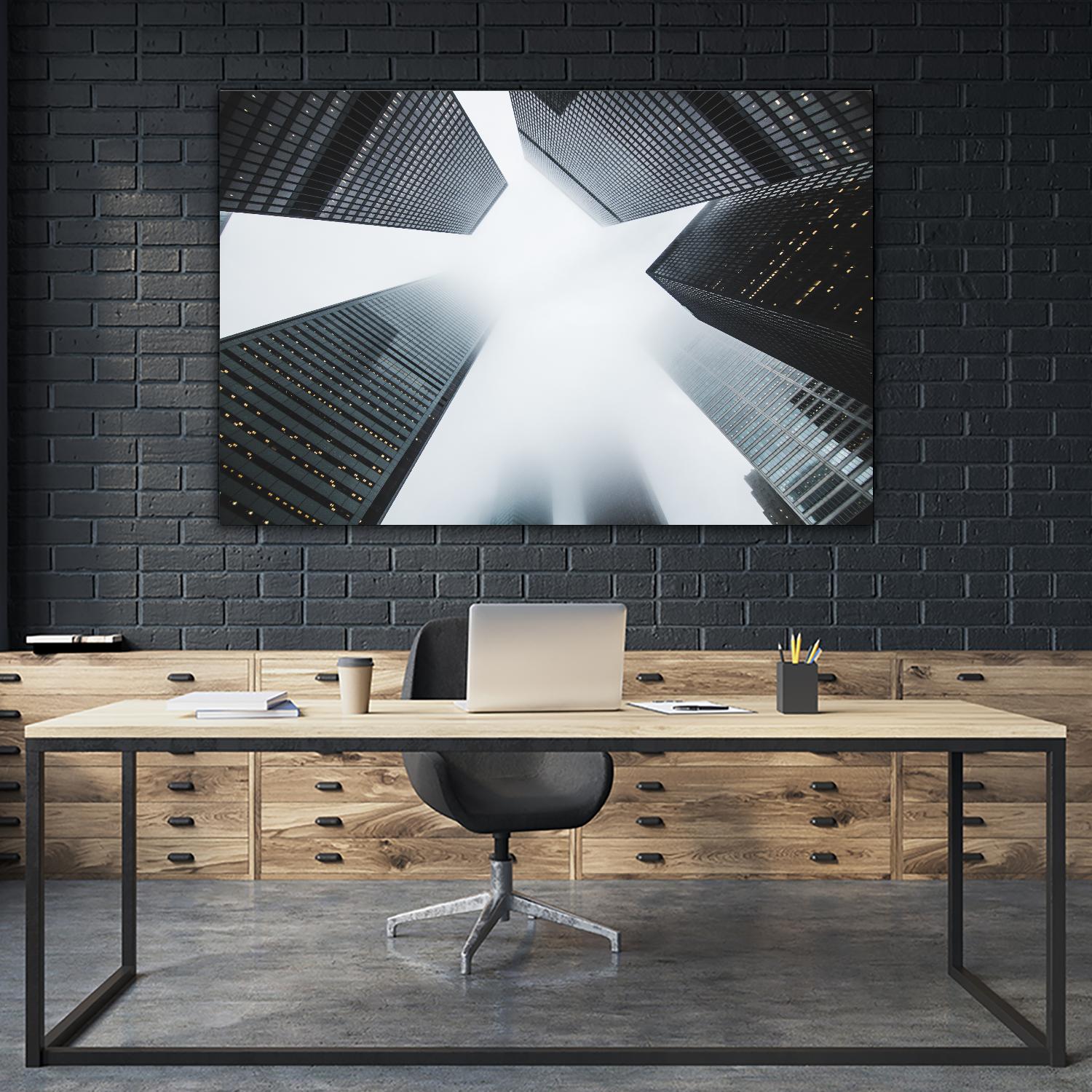 Skyline by Pexels on GIANT ART - white architectural