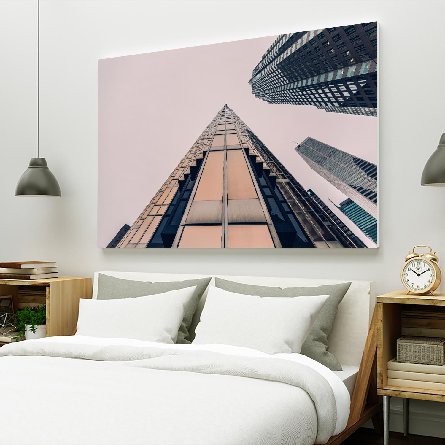 Skyline view by Pexels on GIANT ART - black city scene