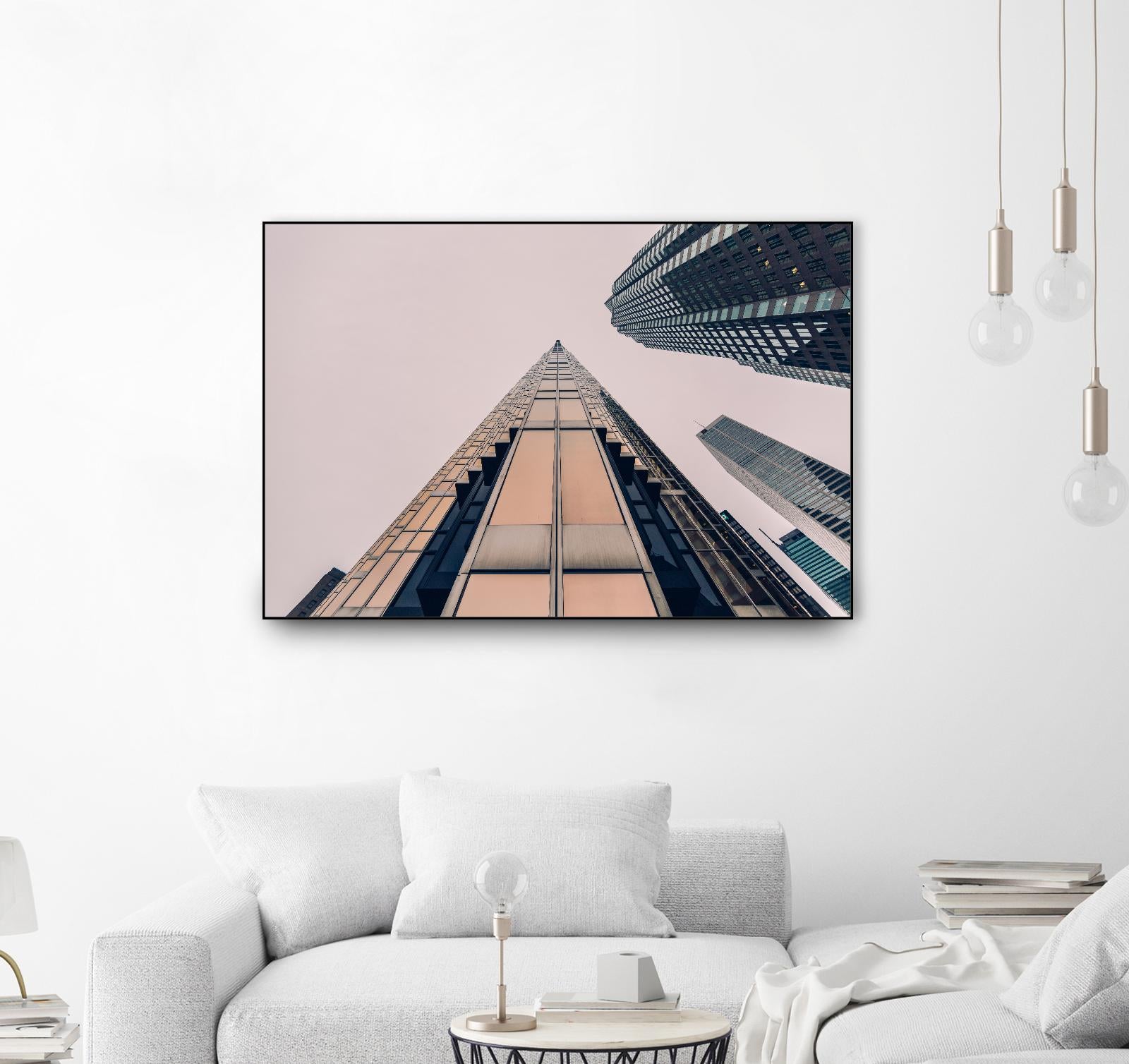 Skyline view by Pexels on GIANT ART - black city scene