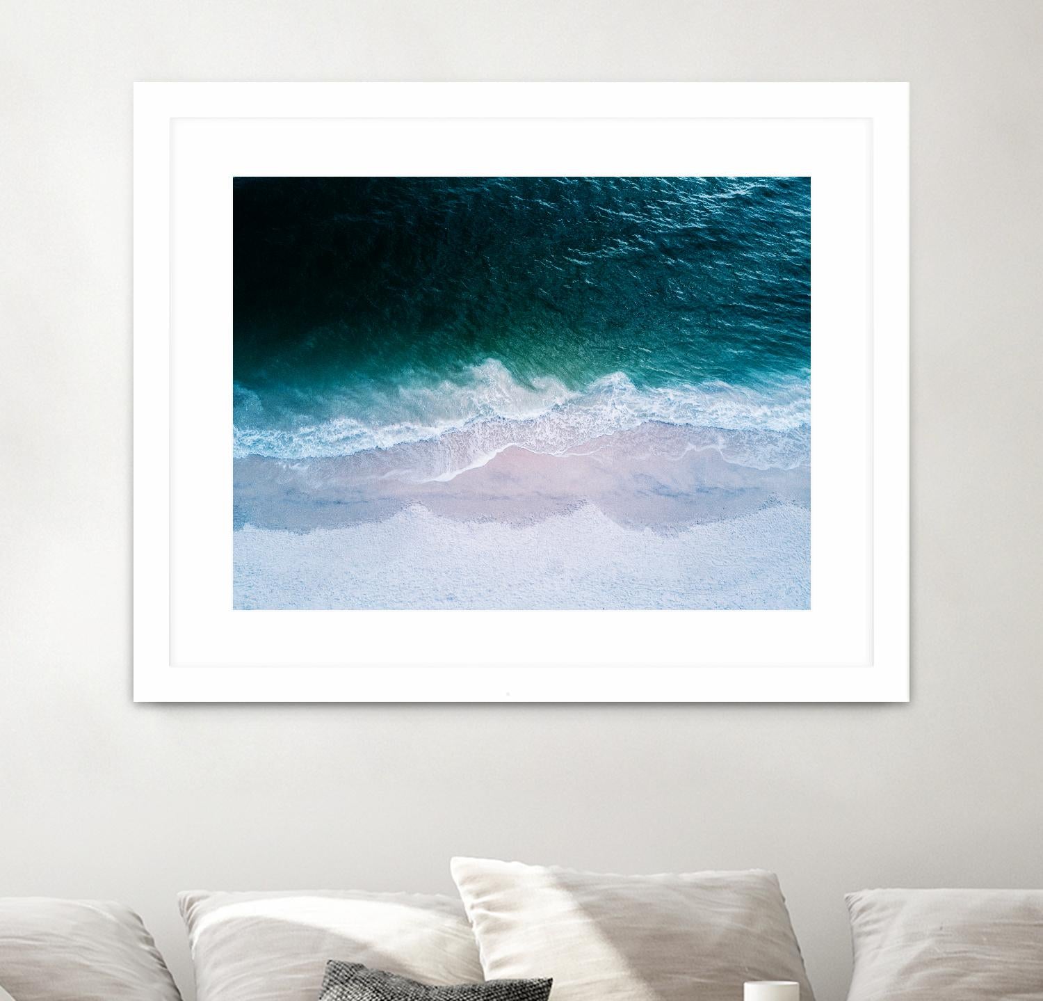 High tide by Pexels on GIANT ART - beige sea scene