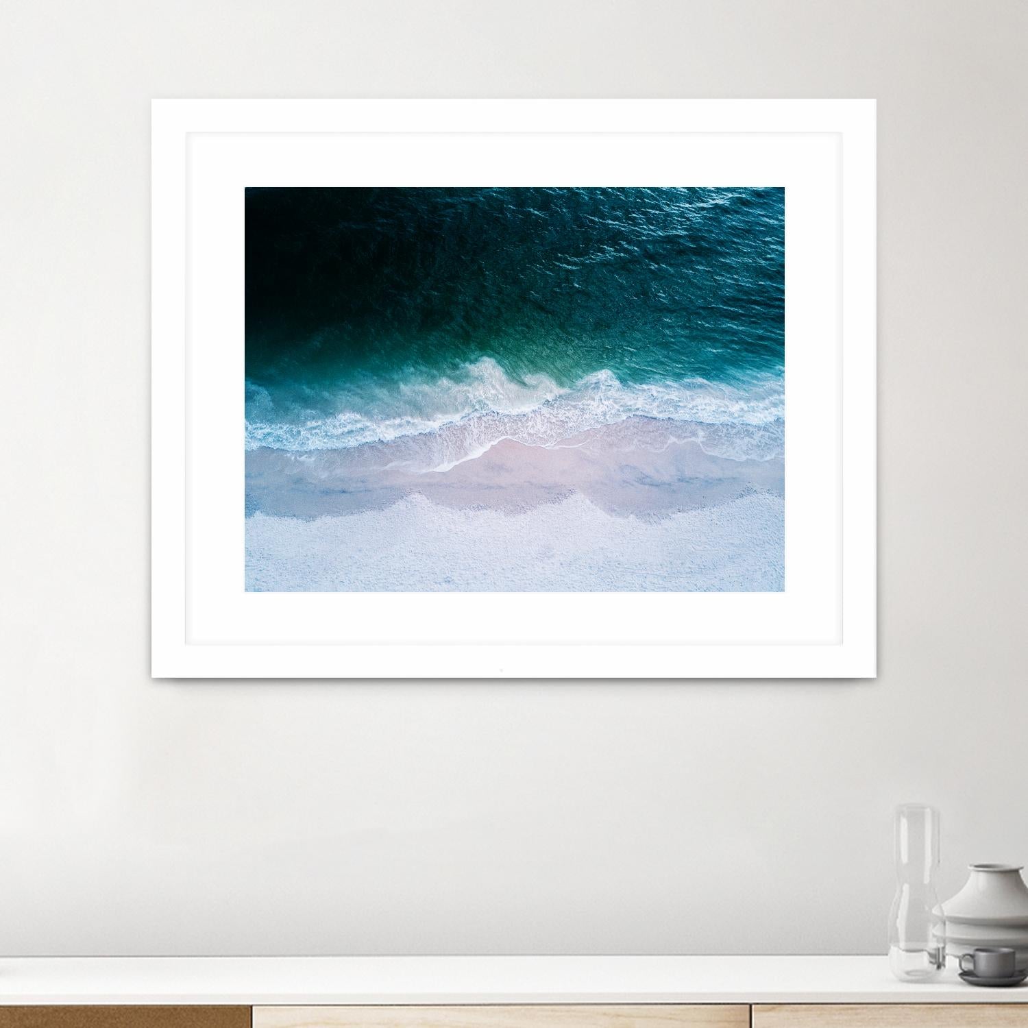 High tide by Pexels on GIANT ART - beige sea scene