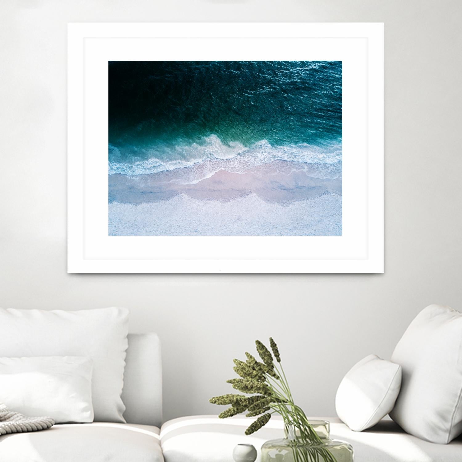 High tide by Pexels on GIANT ART - beige sea scene