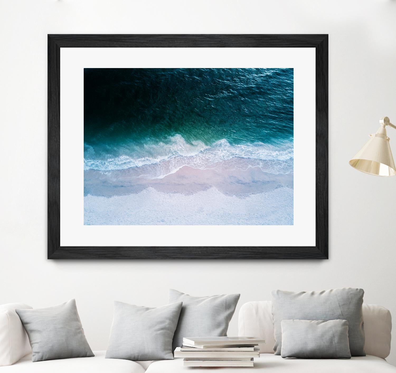 High tide by Pexels on GIANT ART - beige sea scene