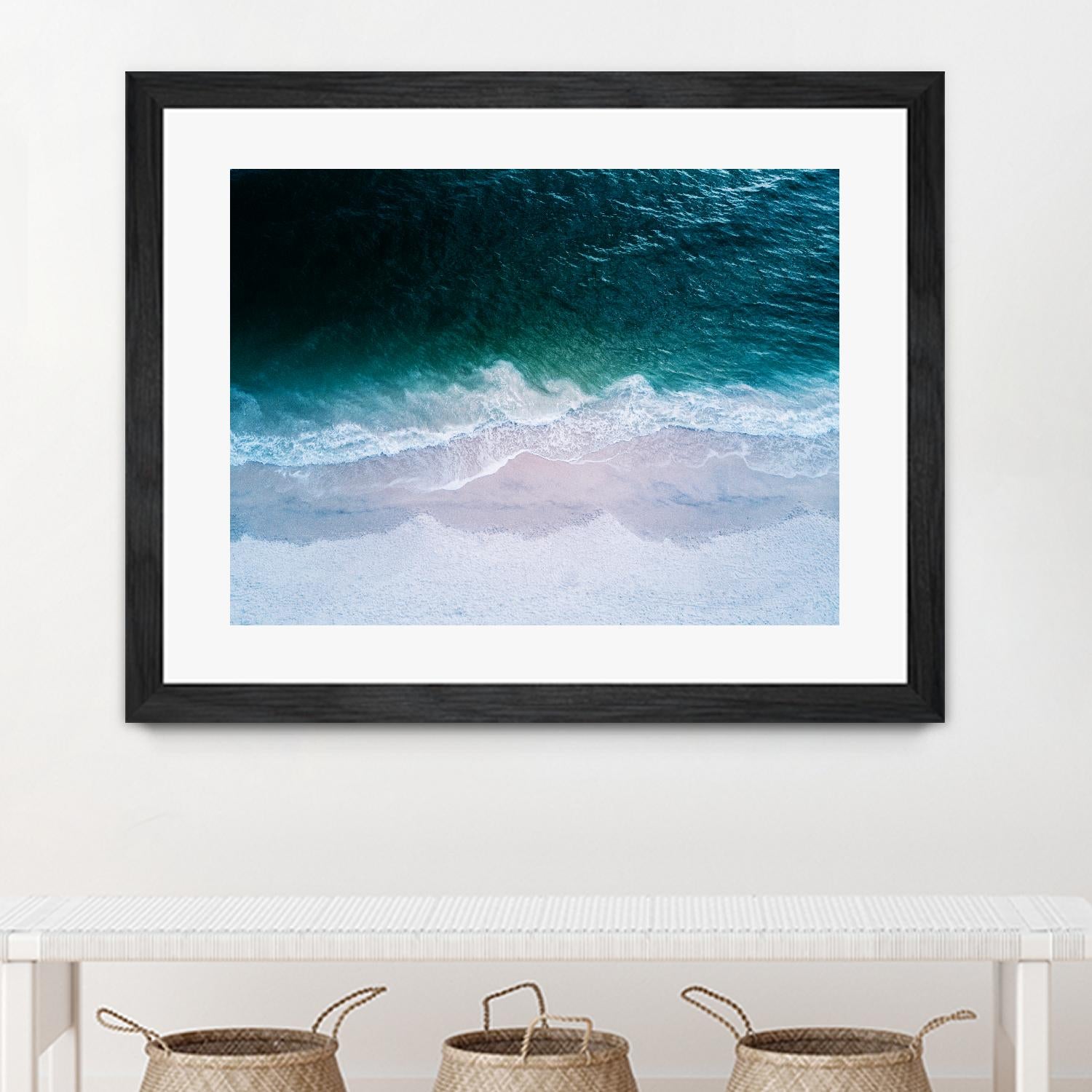 High tide by Pexels on GIANT ART - beige sea scene