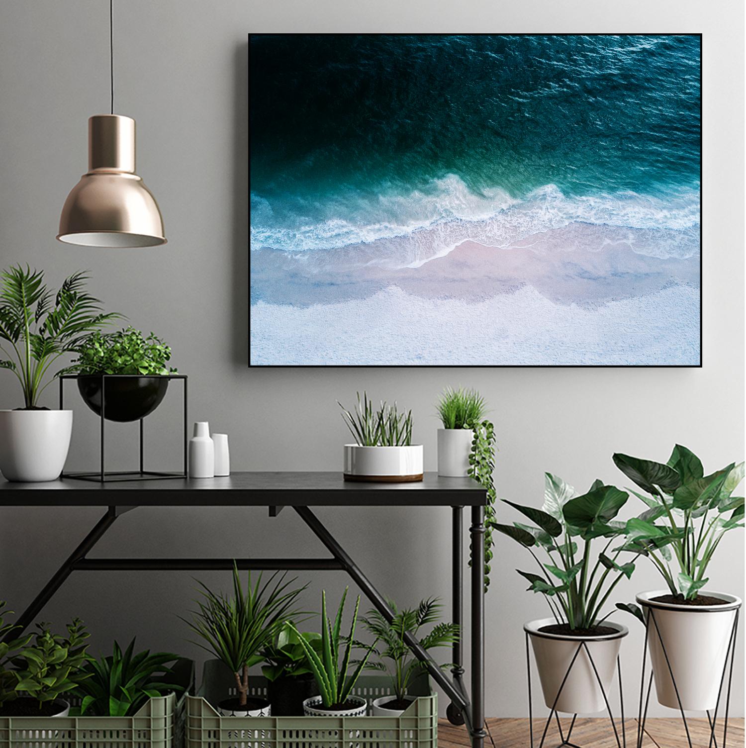 High tide by Pexels on GIANT ART - beige sea scene