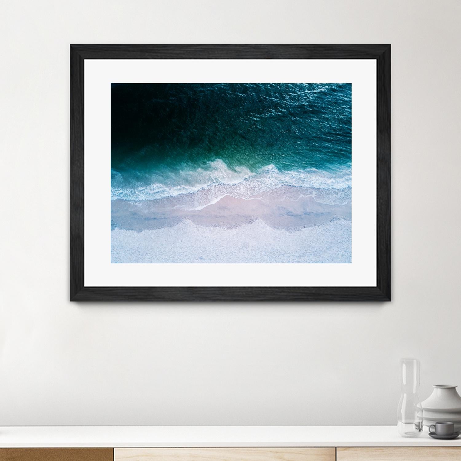 High tide by Pexels on GIANT ART - beige sea scene