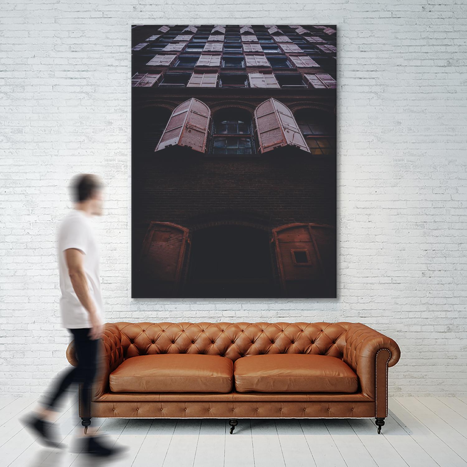 Windows IV by Pexels on GIANT ART - black architectural