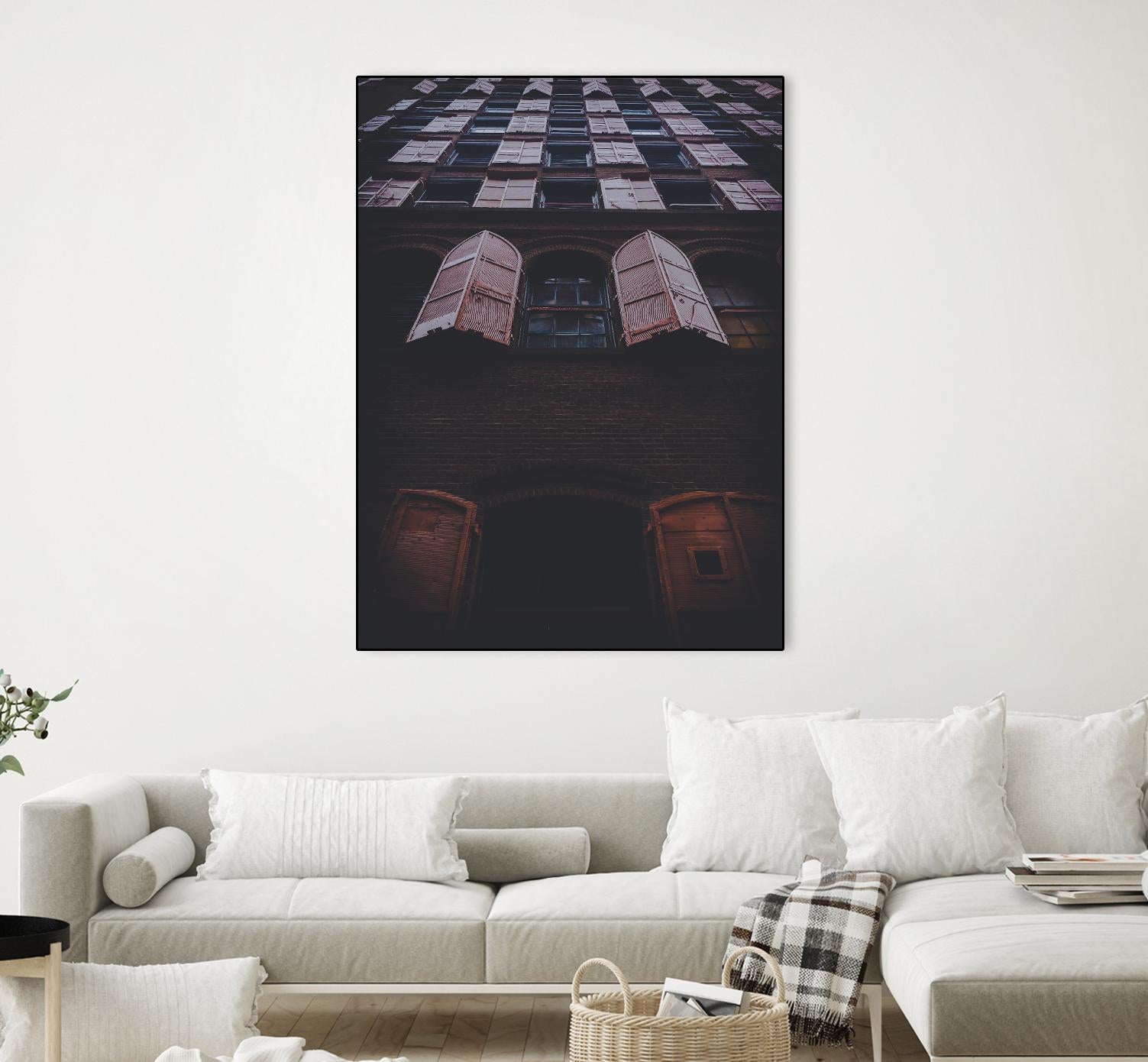 Windows IV by Pexels on GIANT ART - black architectural