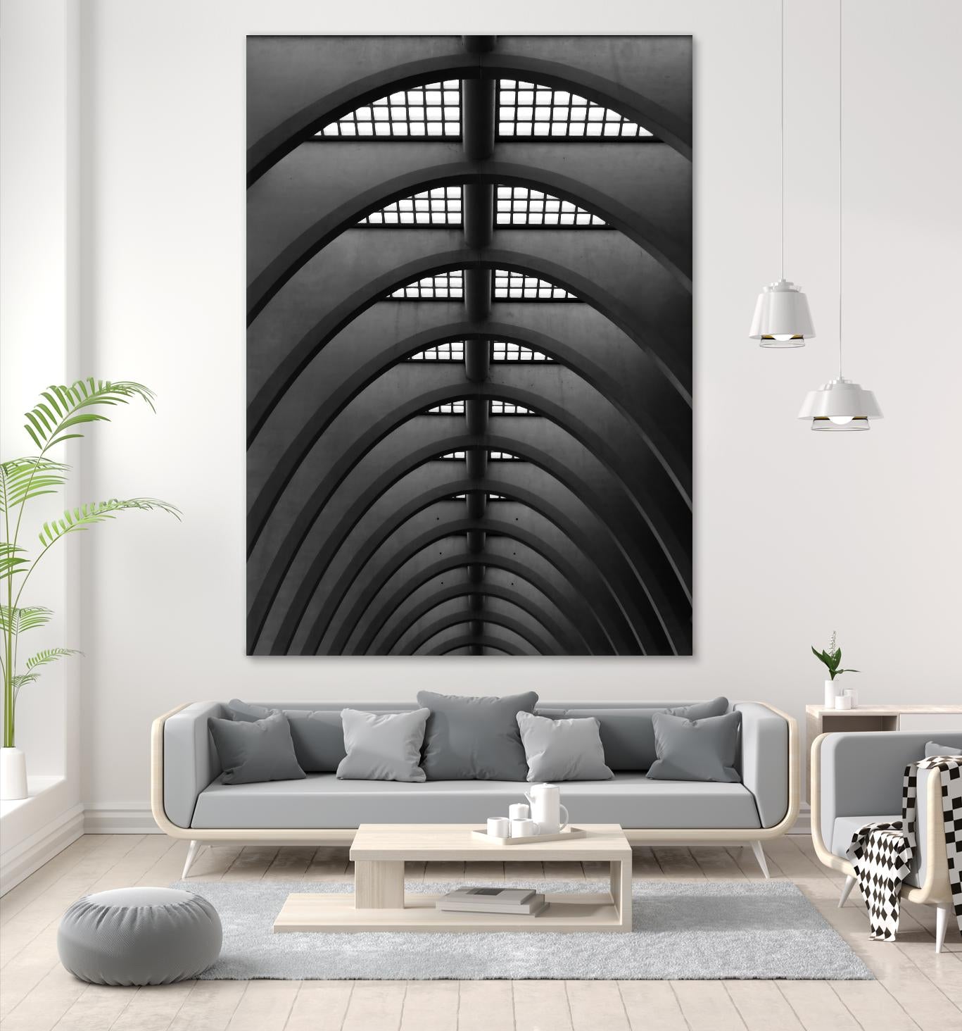 Ceiling by Pexels on GIANT ART - white architectural