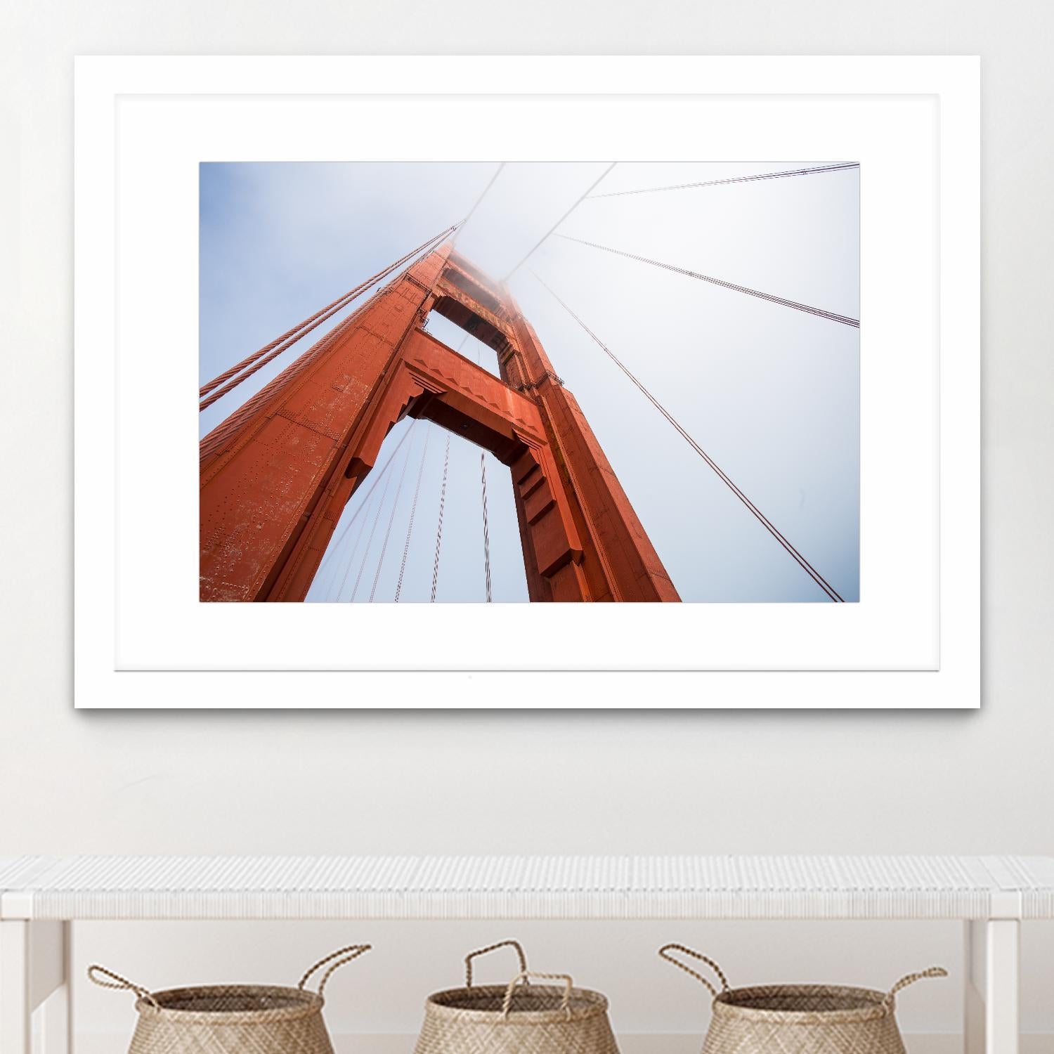 Bridge view by Pexels on GIANT ART - red architectural