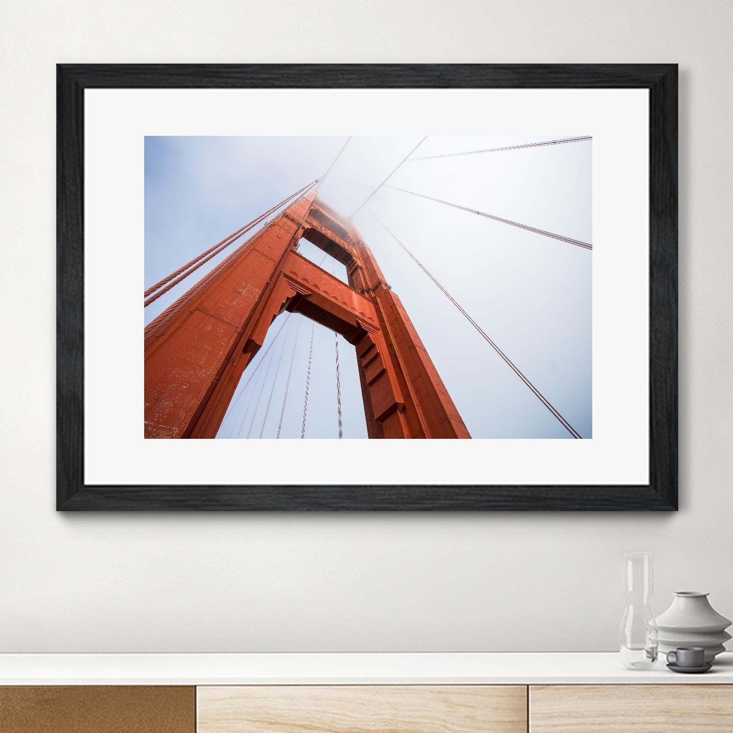 Bridge view by Pexels on GIANT ART - red architectural