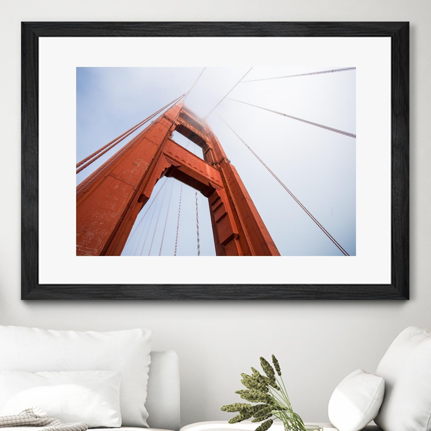 Bridge view by Pexels on GIANT ART - red architectural