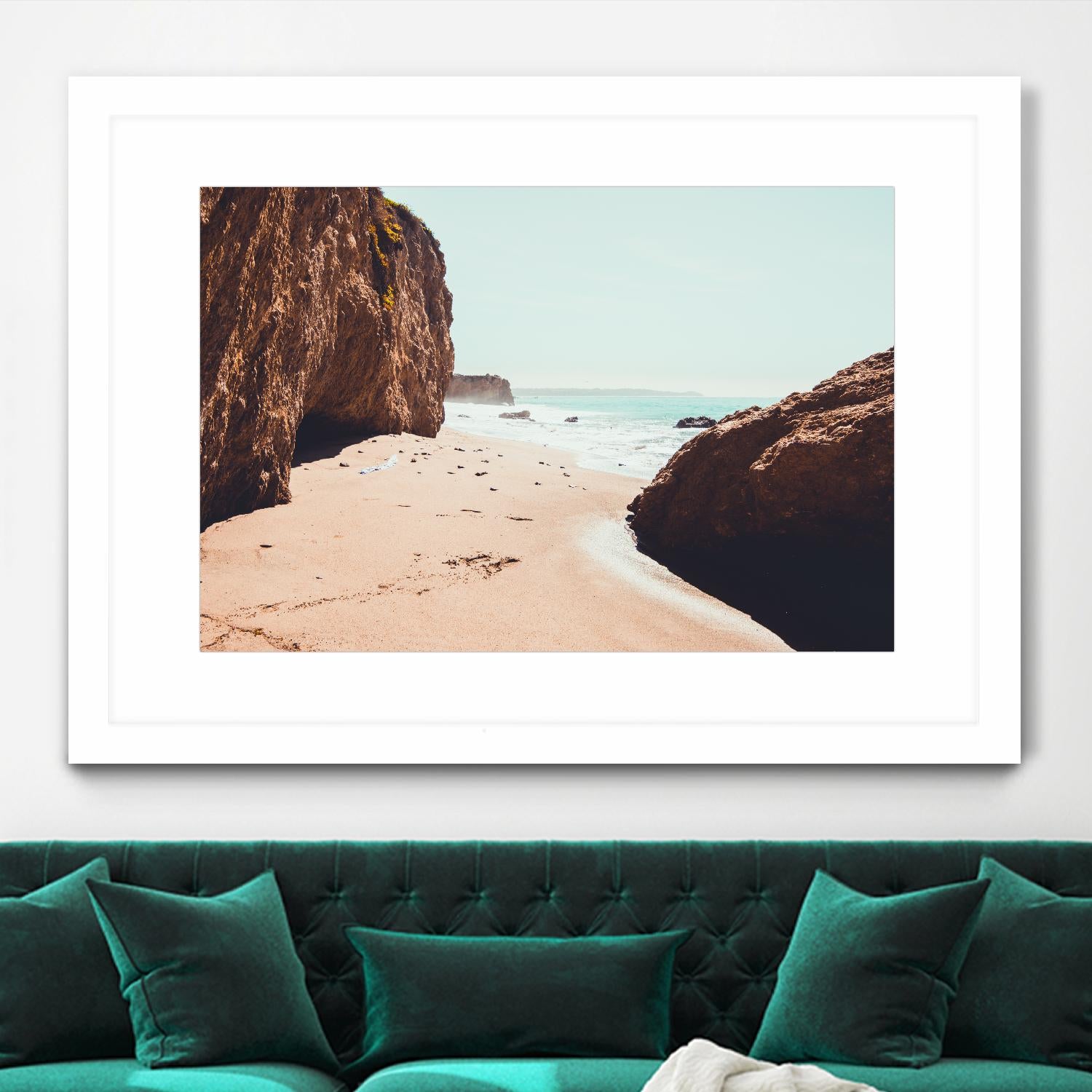 Perfect day by Pexels on GIANT ART - beige sea scene