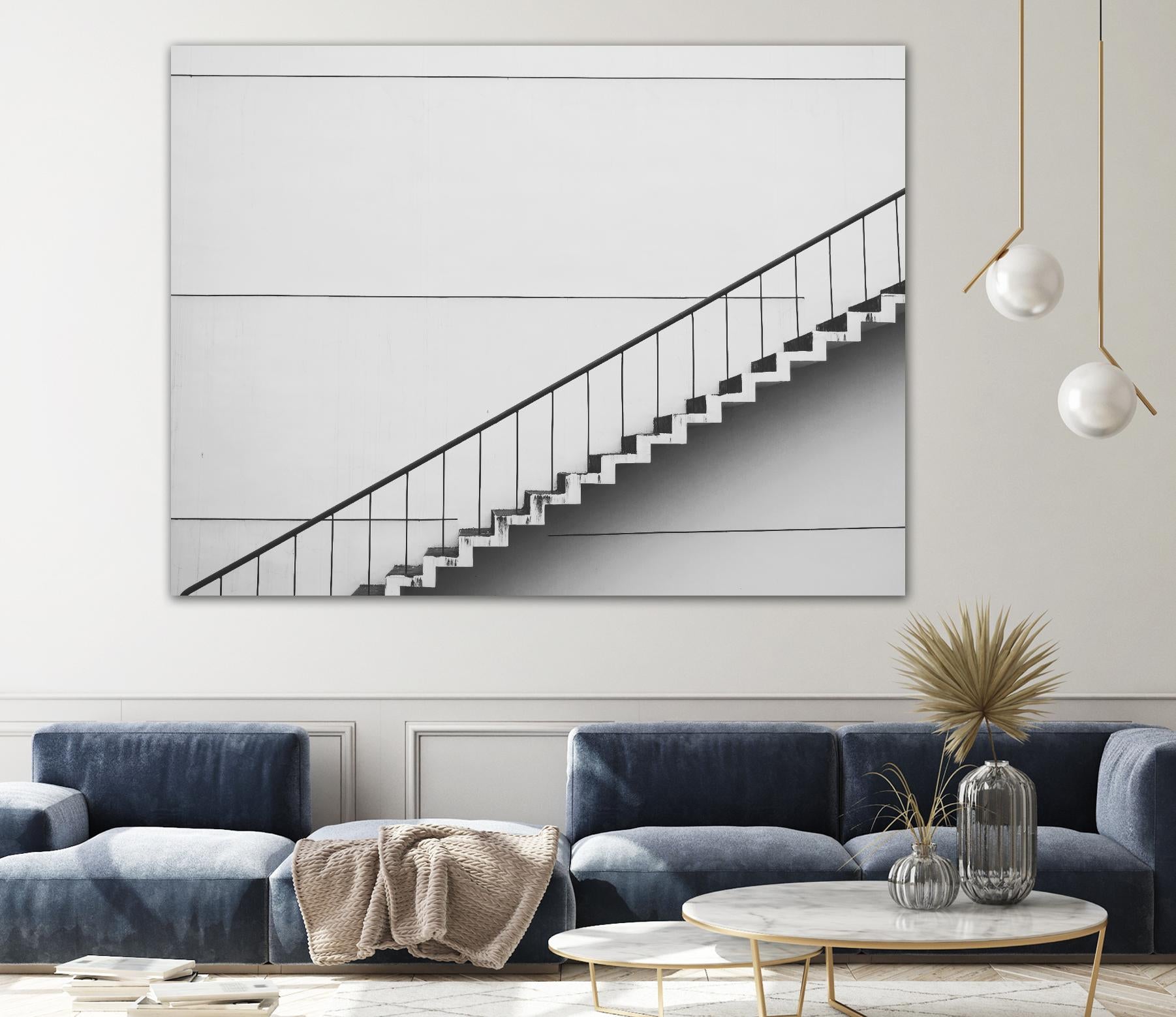 Diagonal Staircase by Pexels on GIANT ART - white photo art