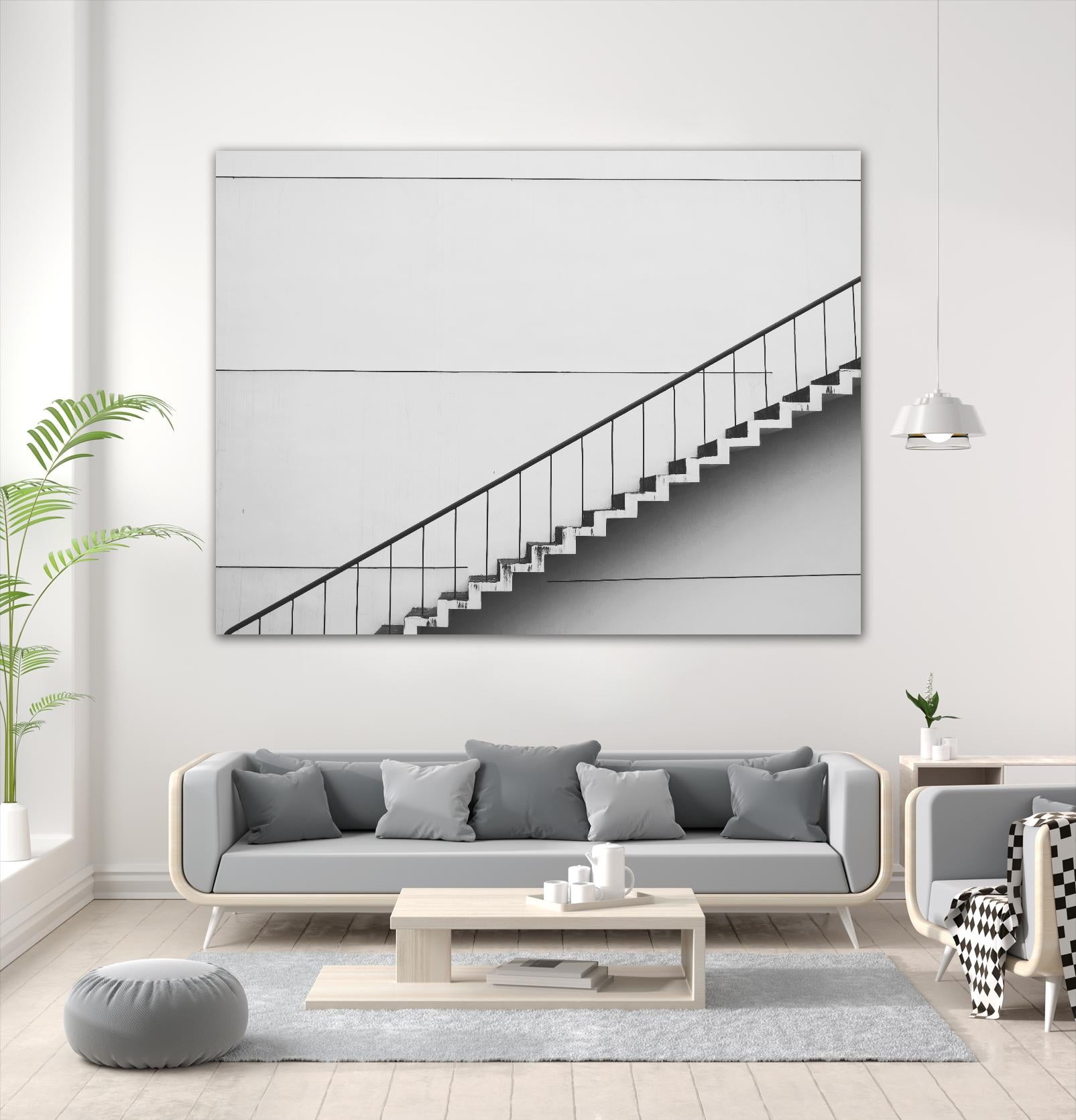 Diagonal Staircase by Pexels on GIANT ART - white photo art