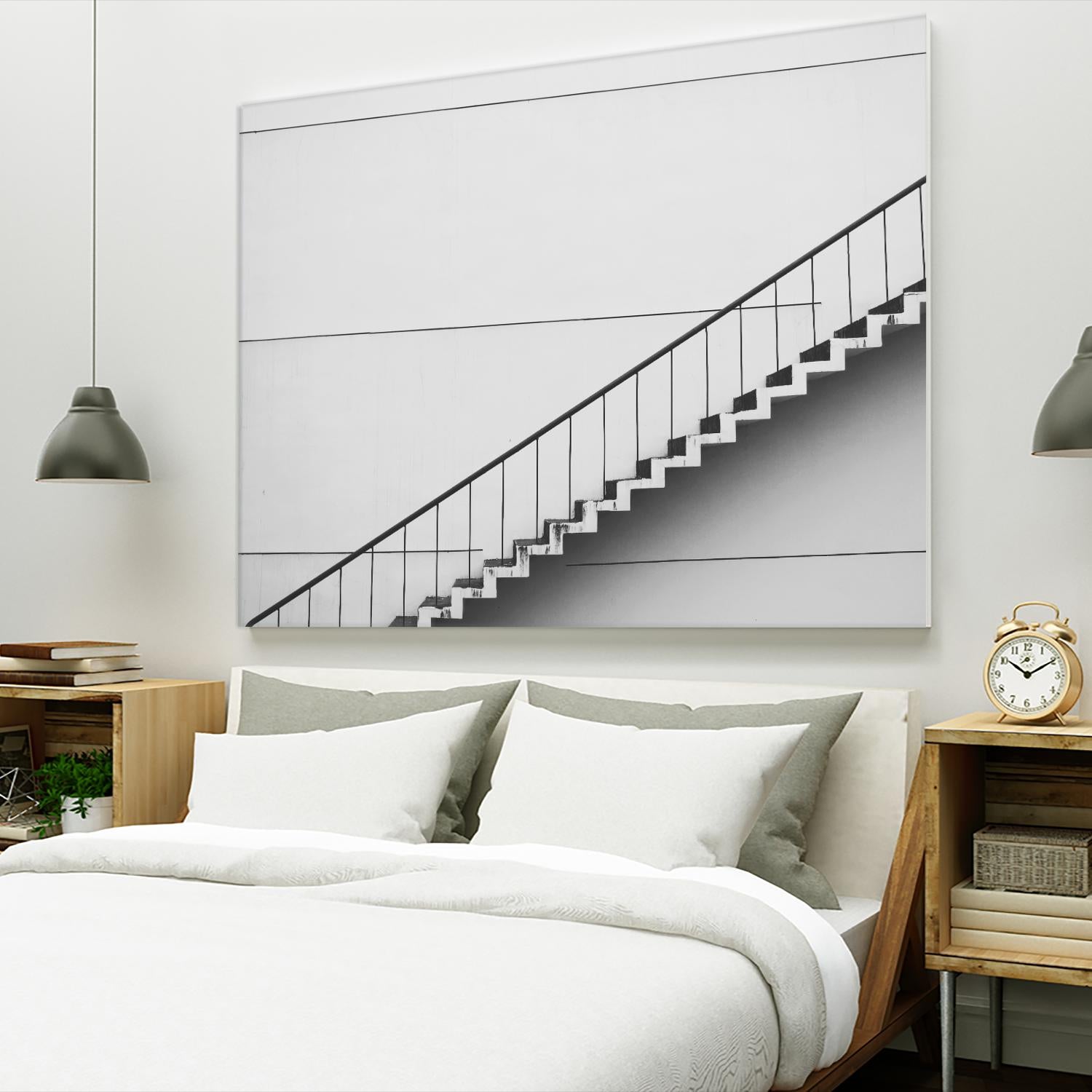 Diagonal Staircase by Pexels on GIANT ART - white photo art