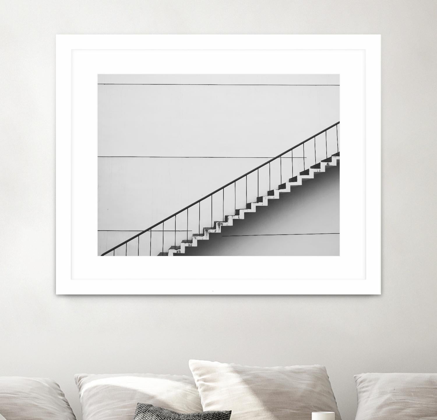 Diagonal Staircase by Pexels on GIANT ART - white photo art