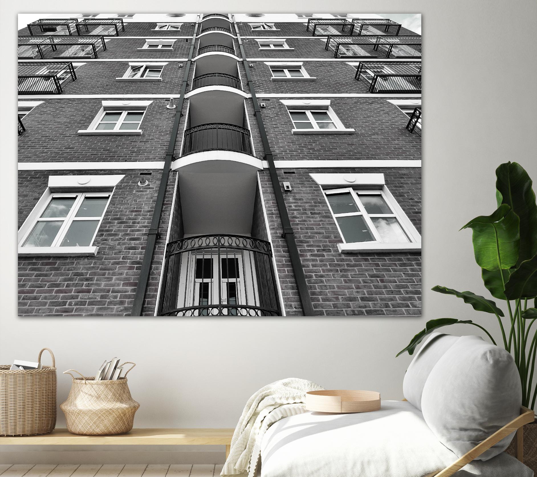 Façade VII by Pexels on GIANT ART - white architectural