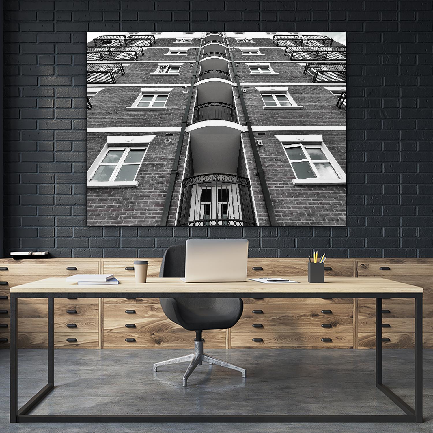 Façade VII by Pexels on GIANT ART - white architectural