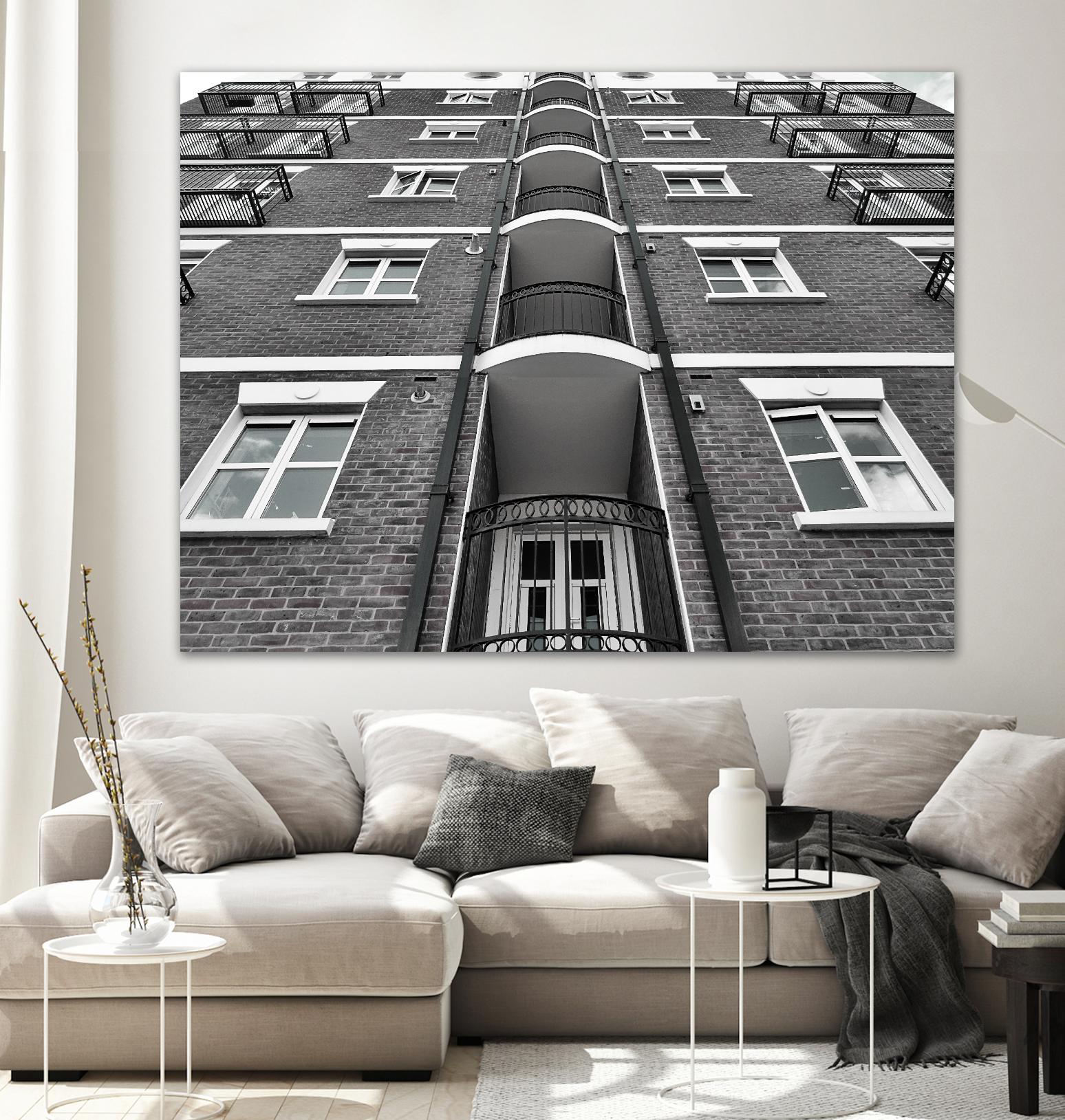 Façade VII by Pexels on GIANT ART - white architectural