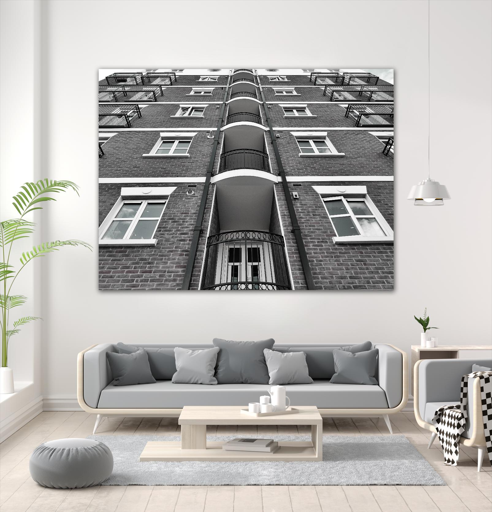 Façade VII by Pexels on GIANT ART - white architectural