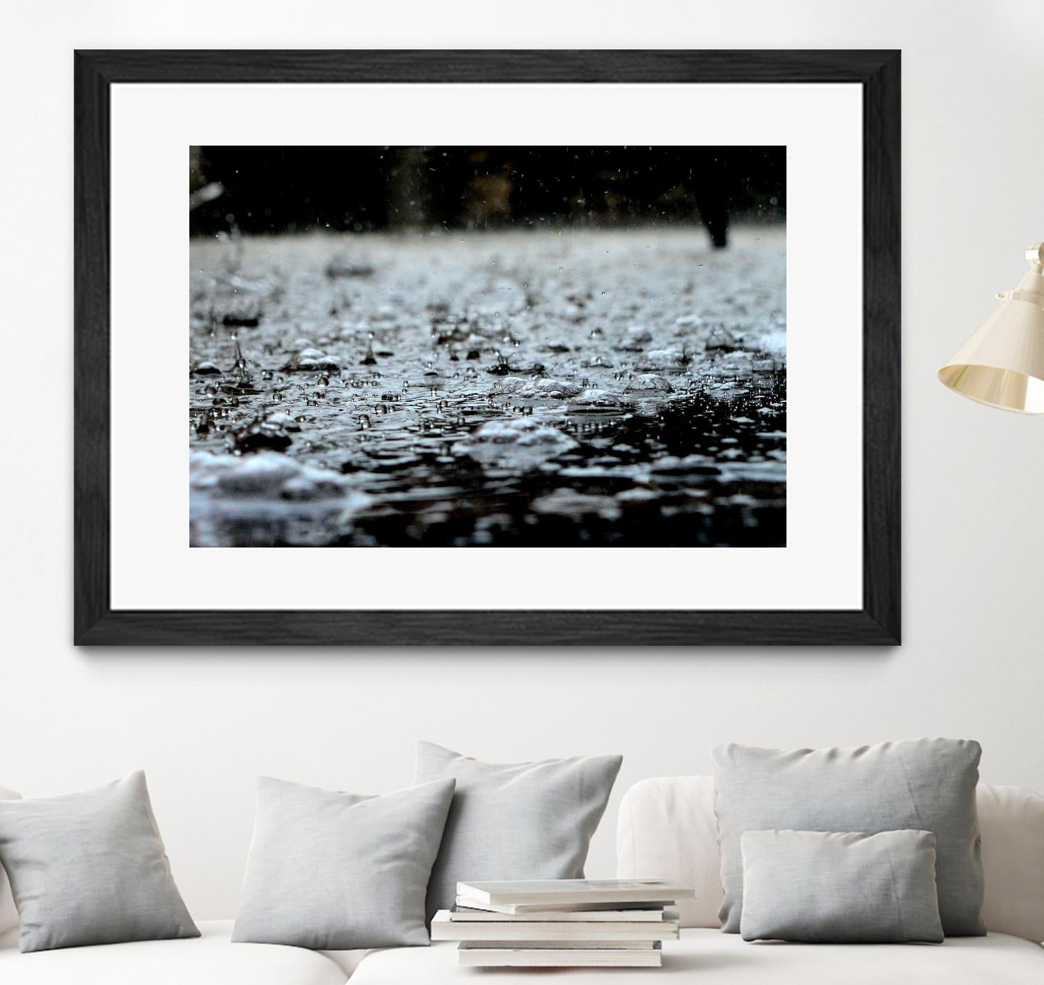 It's raining outside by Pexels on GIANT ART - grey photo art