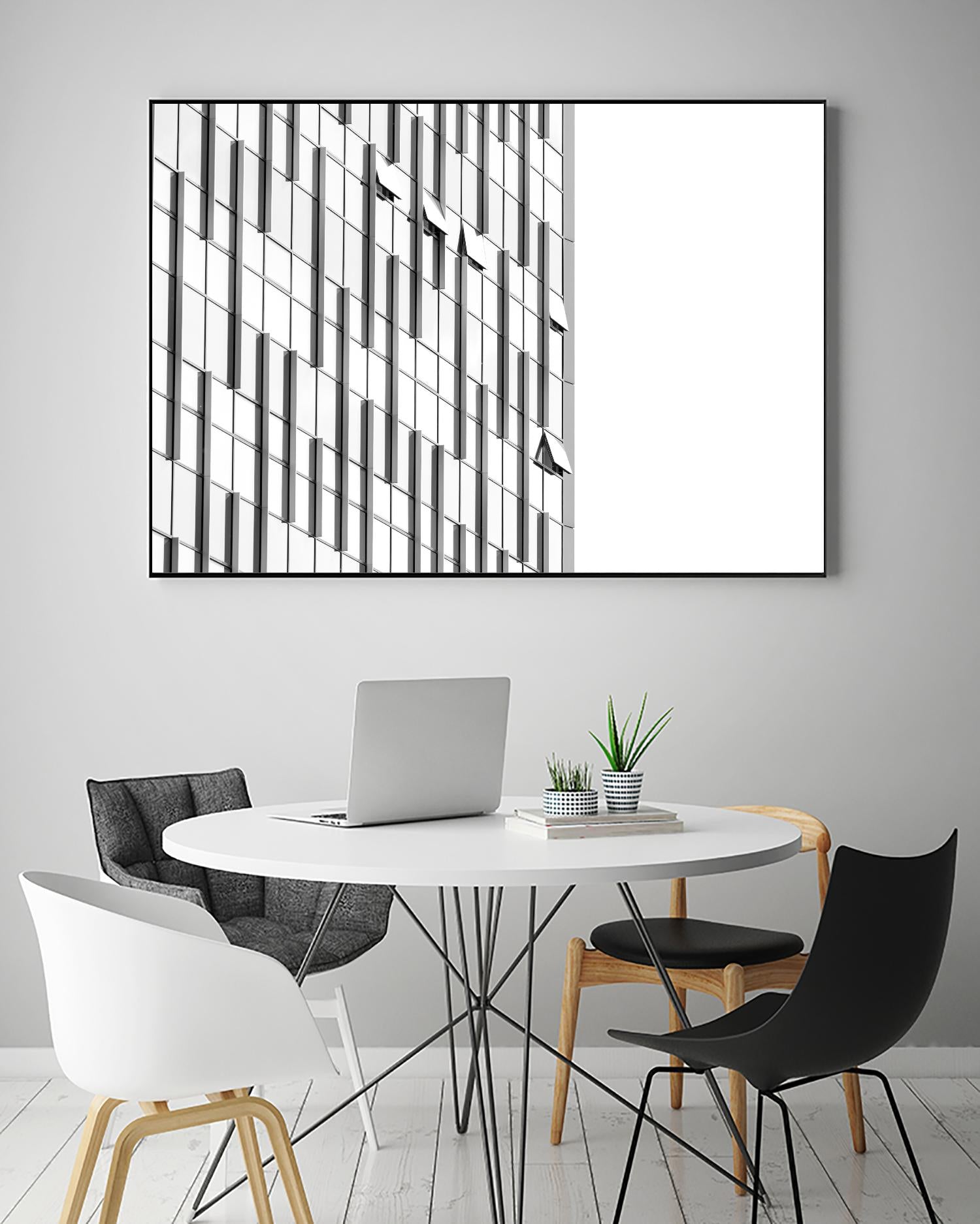 Façade VIII by Pexels on GIANT ART - black architectural