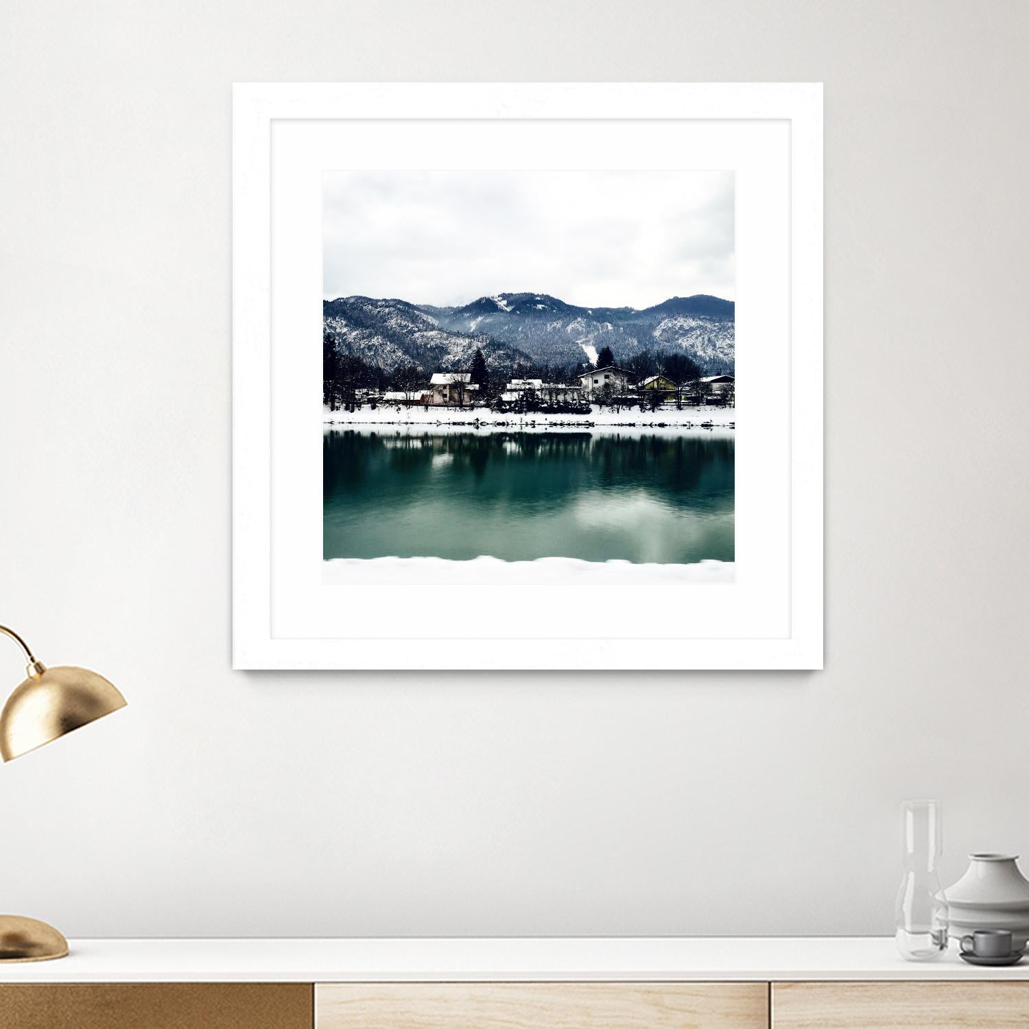 Winter paradise by Pexels on GIANT ART - green landscape